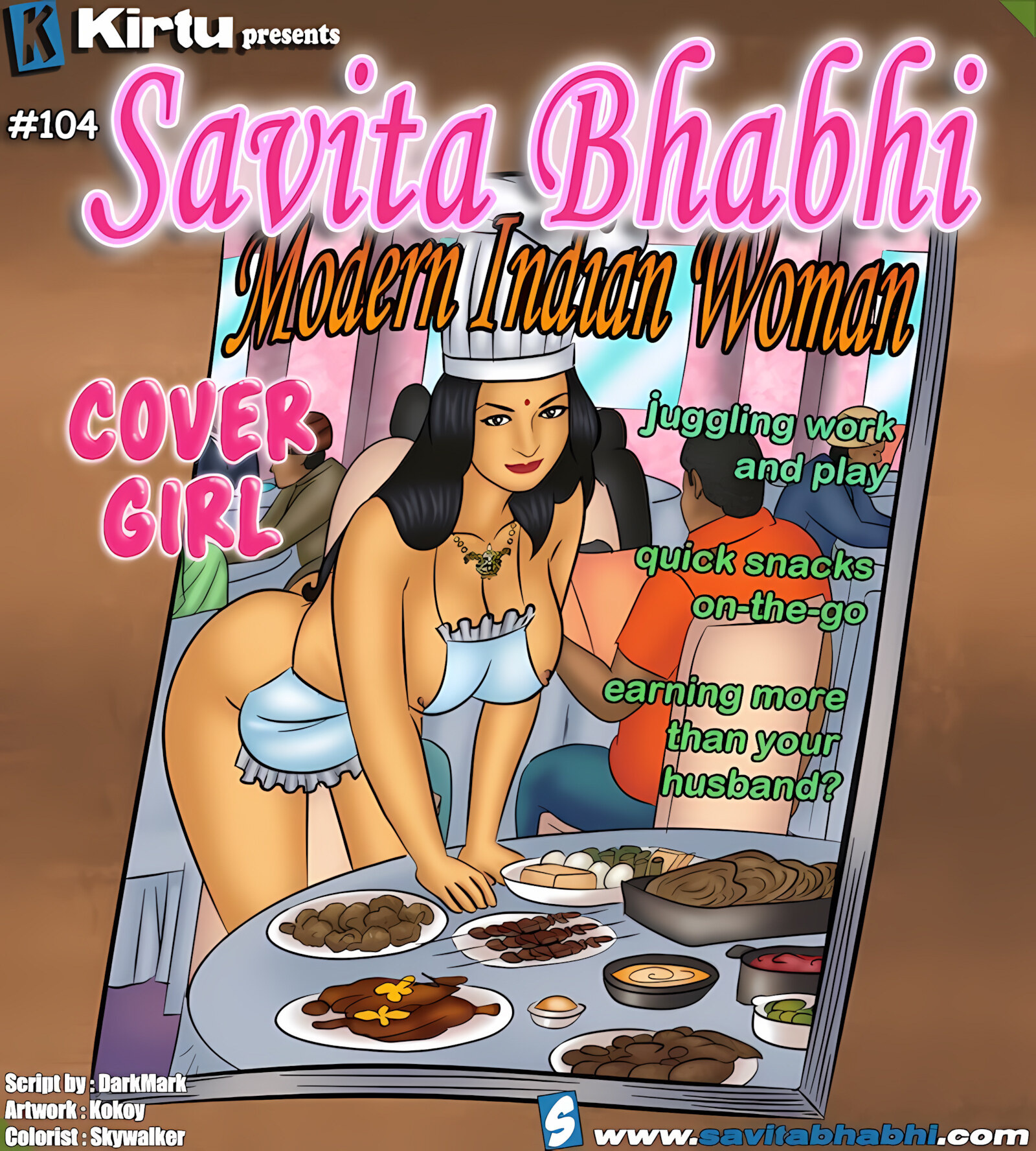 Savita Bhabhi 101-110 [Kirtu], Savita Bhabhi 104 - Cover Girl, page 1 of 137