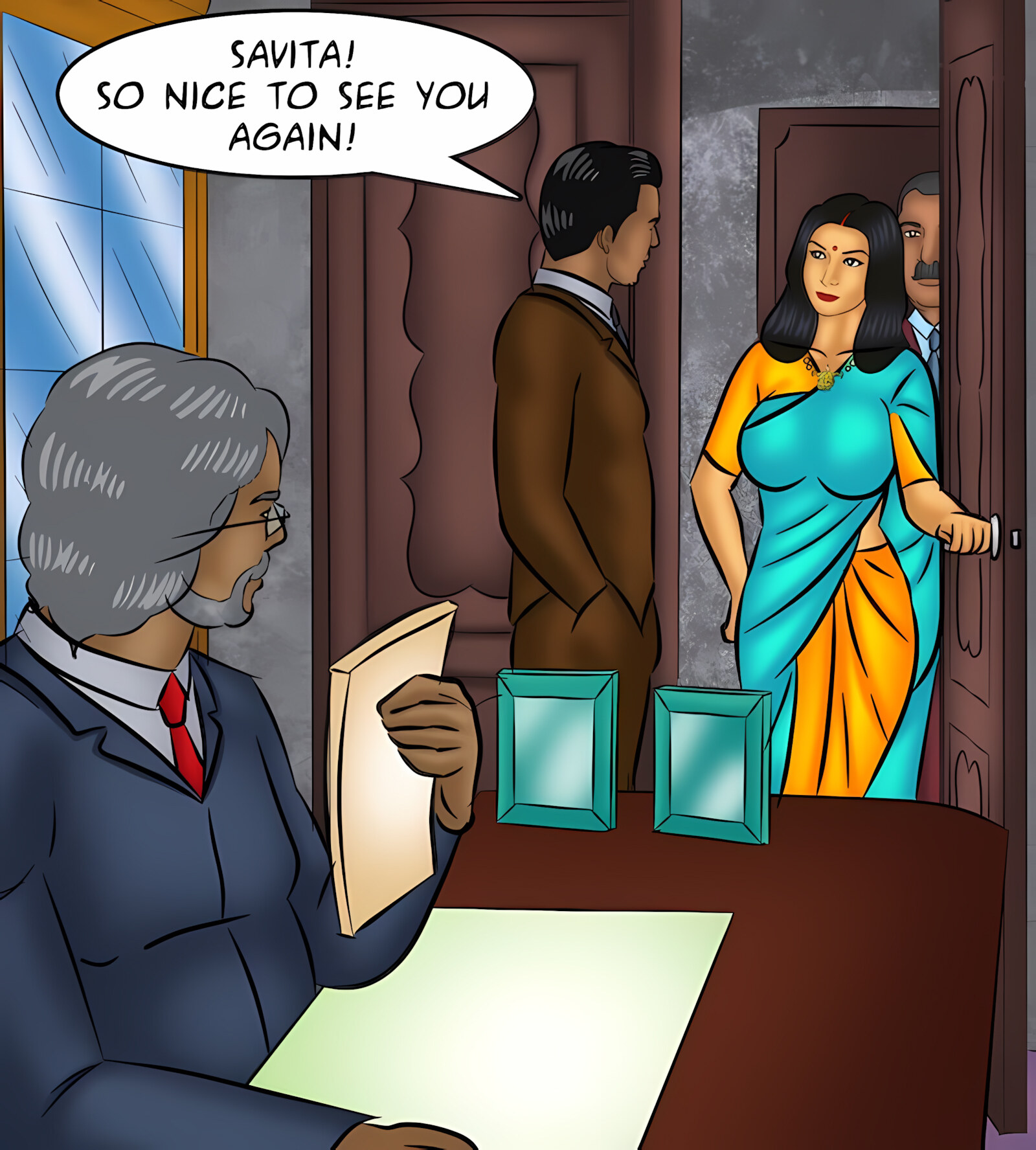 Savita Bhabhi 101-110 [Kirtu], Savita Bhabhi 104 - Cover Girl, page 9 of 137