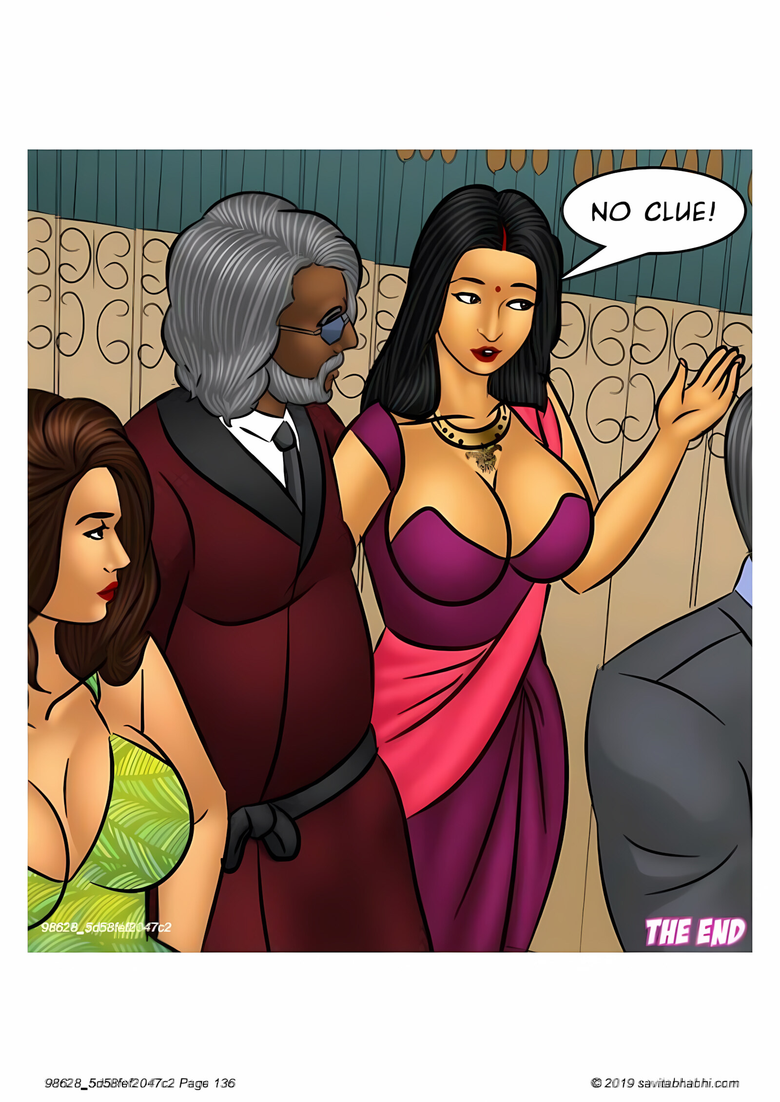 Savita Bhabhi 101-110 [Kirtu], Savita Bhabhi 103 - Breaking into the Boys Club, page 136 of 136