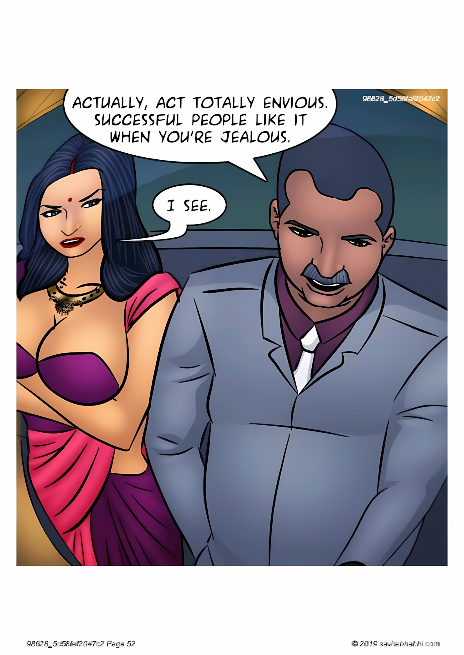 Savita Bhabhi 101-110 [Kirtu], Savita Bhabhi 103 - Breaking into the Boys Club, page 52 of 136