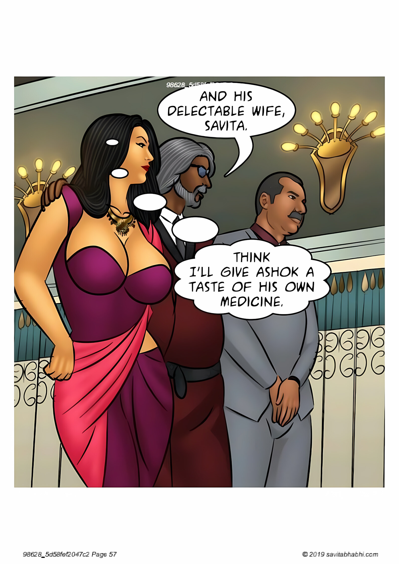 Savita Bhabhi 101-110 [Kirtu], Savita Bhabhi 103 - Breaking into the Boys Club, page 57 of 136