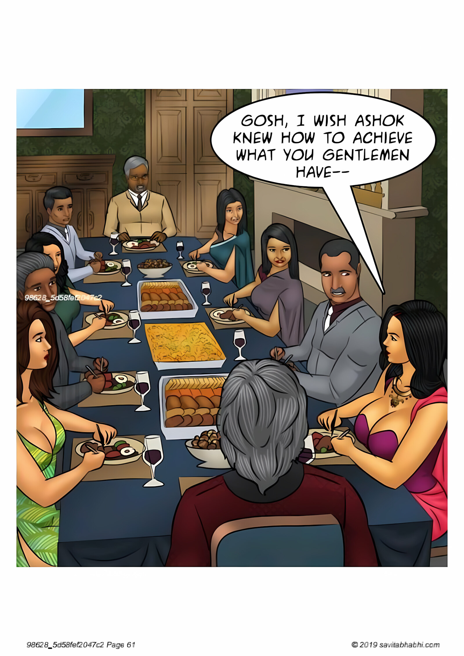 Savita Bhabhi 101-110 [Kirtu], Savita Bhabhi 103 - Breaking into the Boys Club, page 61 of 136