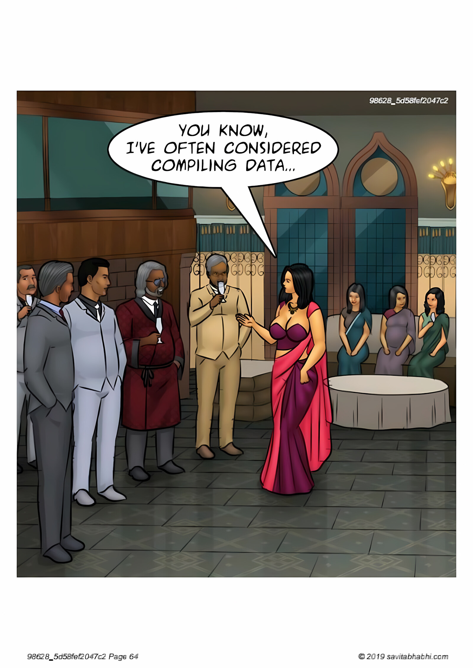 Savita Bhabhi 101-110 [Kirtu], Savita Bhabhi 103 - Breaking into the Boys Club, page 64 of 136