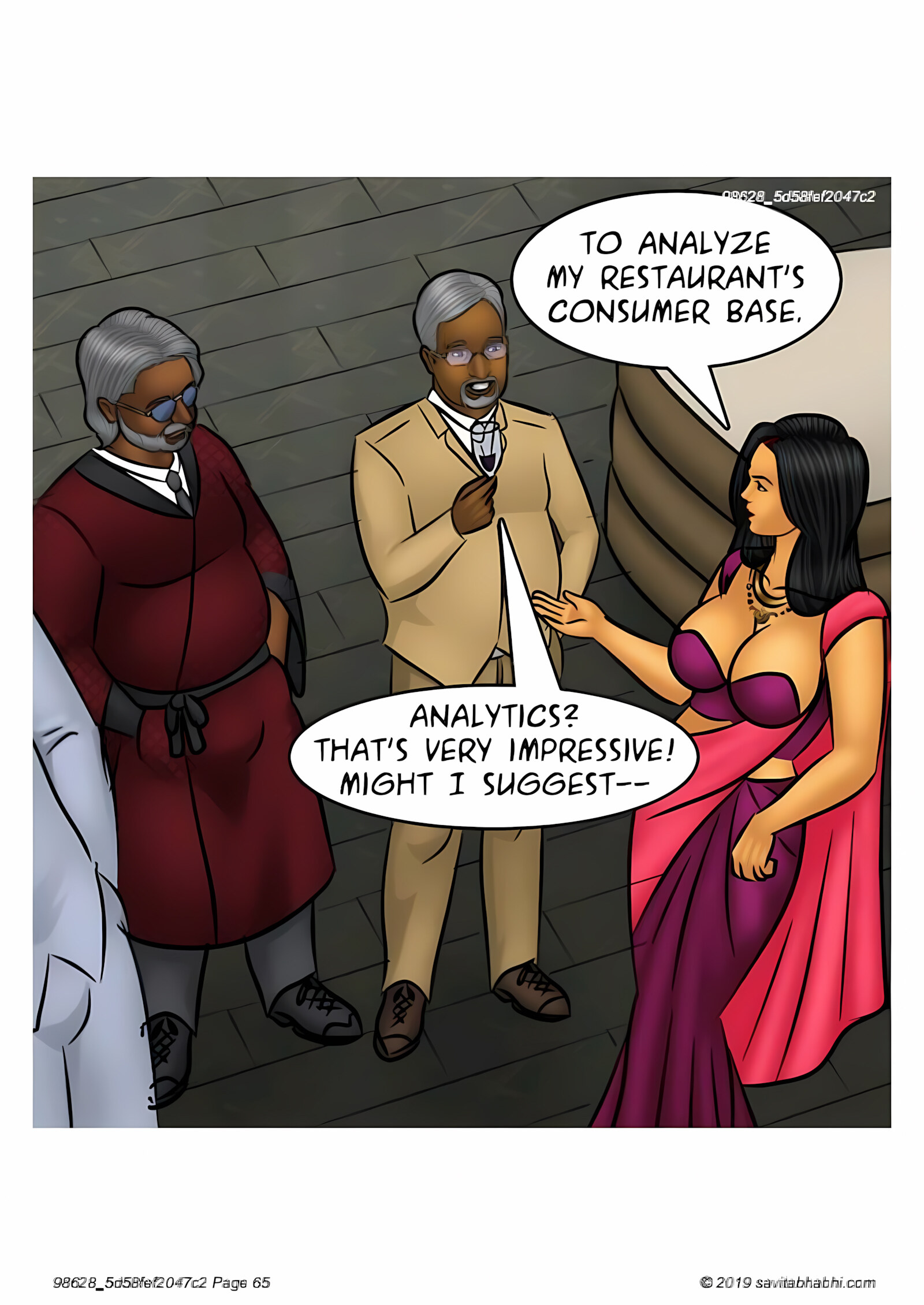 Savita Bhabhi 101-110 [Kirtu], Savita Bhabhi 103 - Breaking into the Boys Club, page 65 of 136