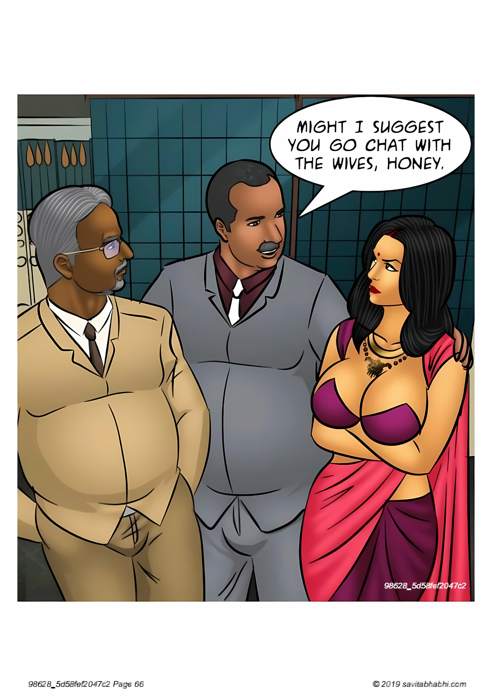Savita Bhabhi 101-110 [Kirtu], Savita Bhabhi 103 - Breaking into the Boys Club, page 66 of 136