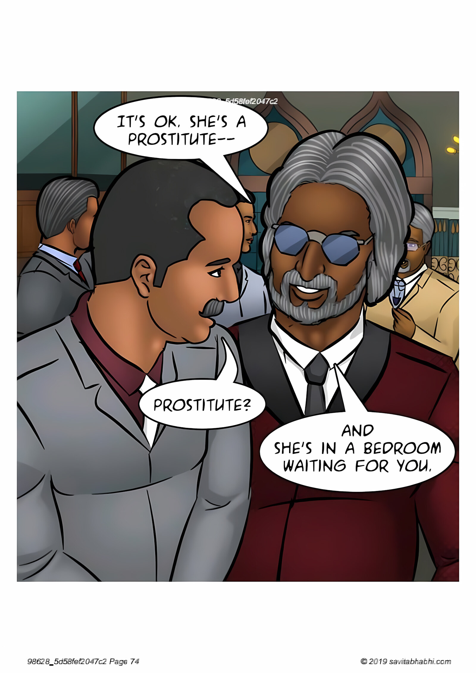 Savita Bhabhi 101-110 [Kirtu], Savita Bhabhi 103 - Breaking into the Boys Club, page 74 of 136