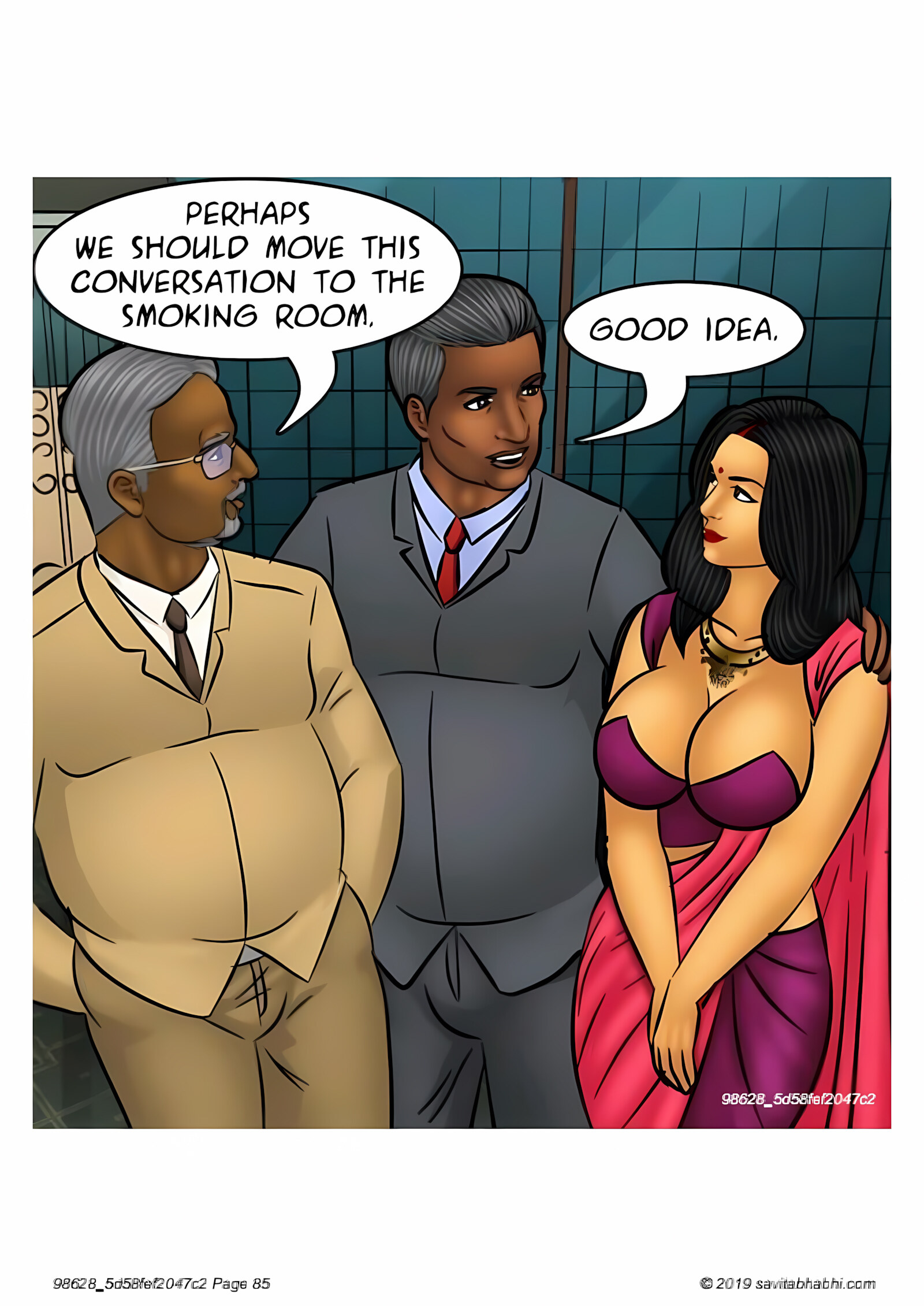 Savita Bhabhi 101-110 [Kirtu], Savita Bhabhi 103 - Breaking into the Boys Club, page 85 of 136