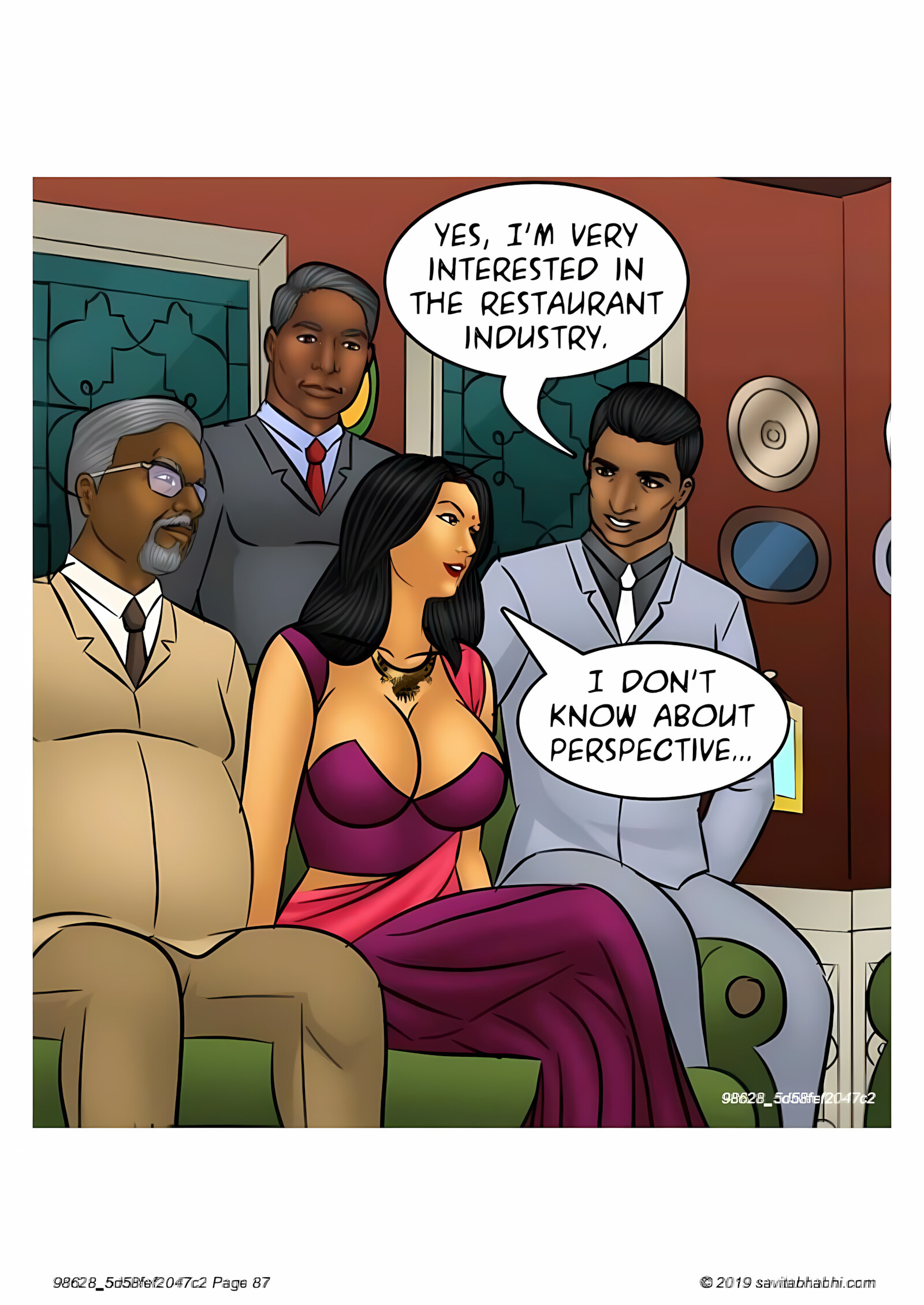 Savita Bhabhi 101-110 [Kirtu], Savita Bhabhi 103 - Breaking into the Boys Club, page 87 of 136