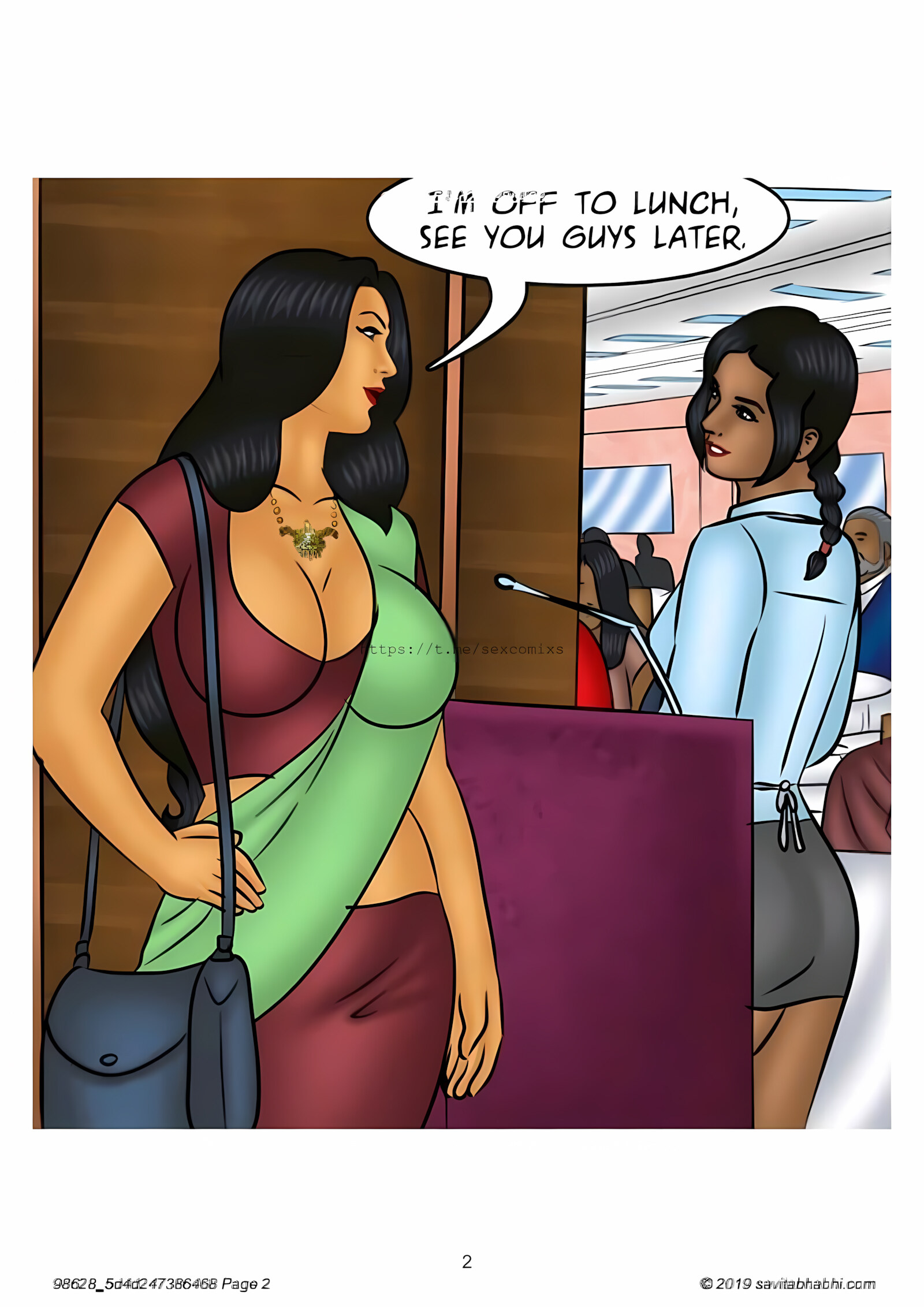 Savita Bhabhi 101-110 [Kirtu], Savita Bhabhi 102 - Slut Shaming, page 2 of 138