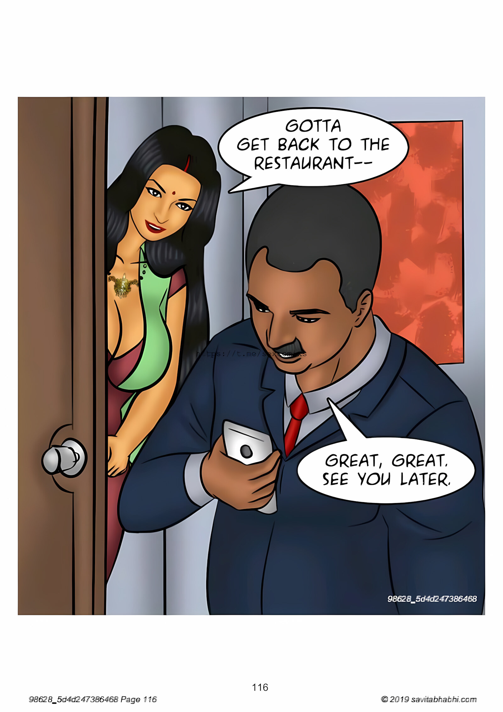 Savita Bhabhi 101-110 [Kirtu], Savita Bhabhi 102 - Slut Shaming, page 116 of 138