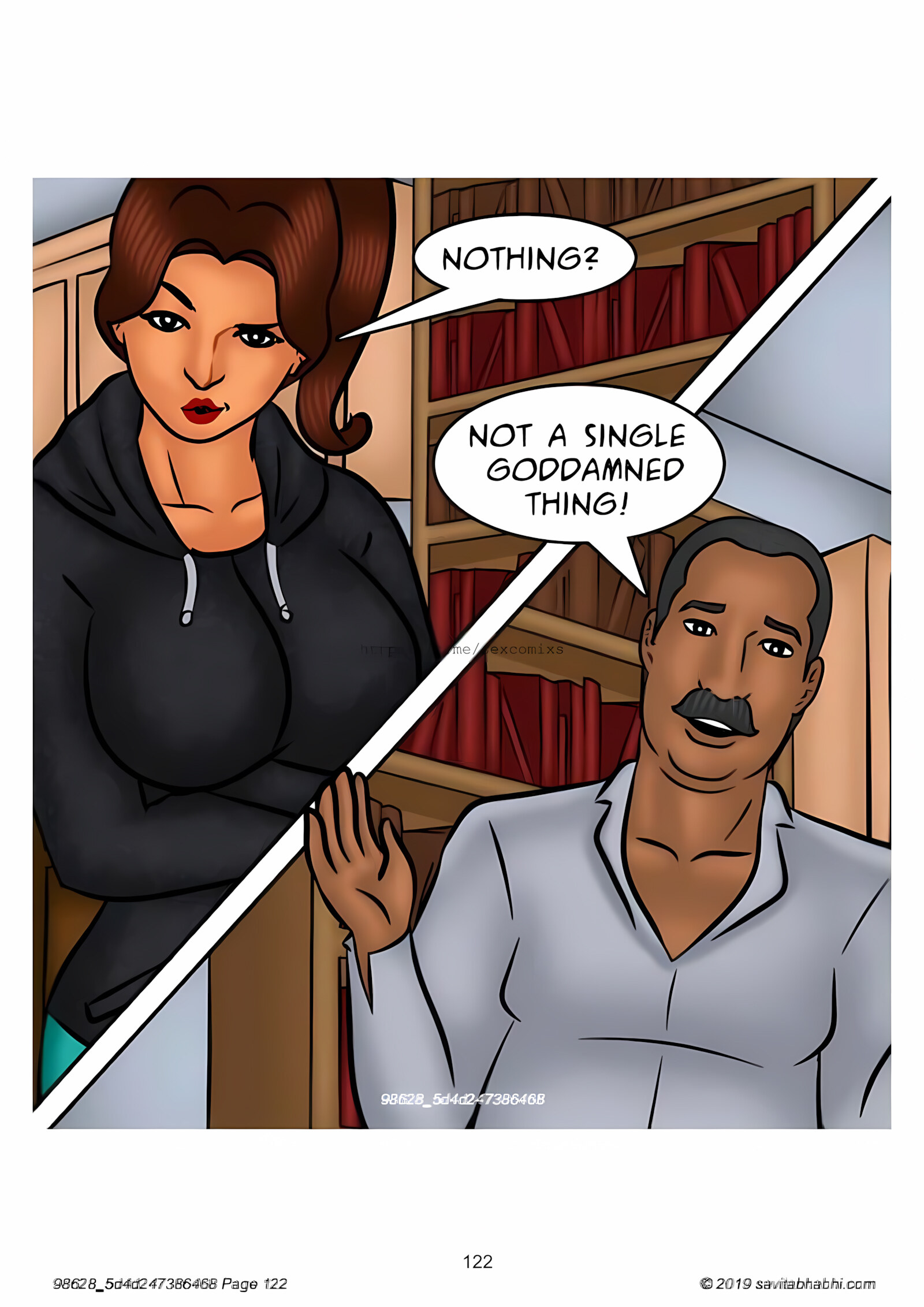 Savita Bhabhi 101-110 [Kirtu], Savita Bhabhi 102 - Slut Shaming, page 122 of 138