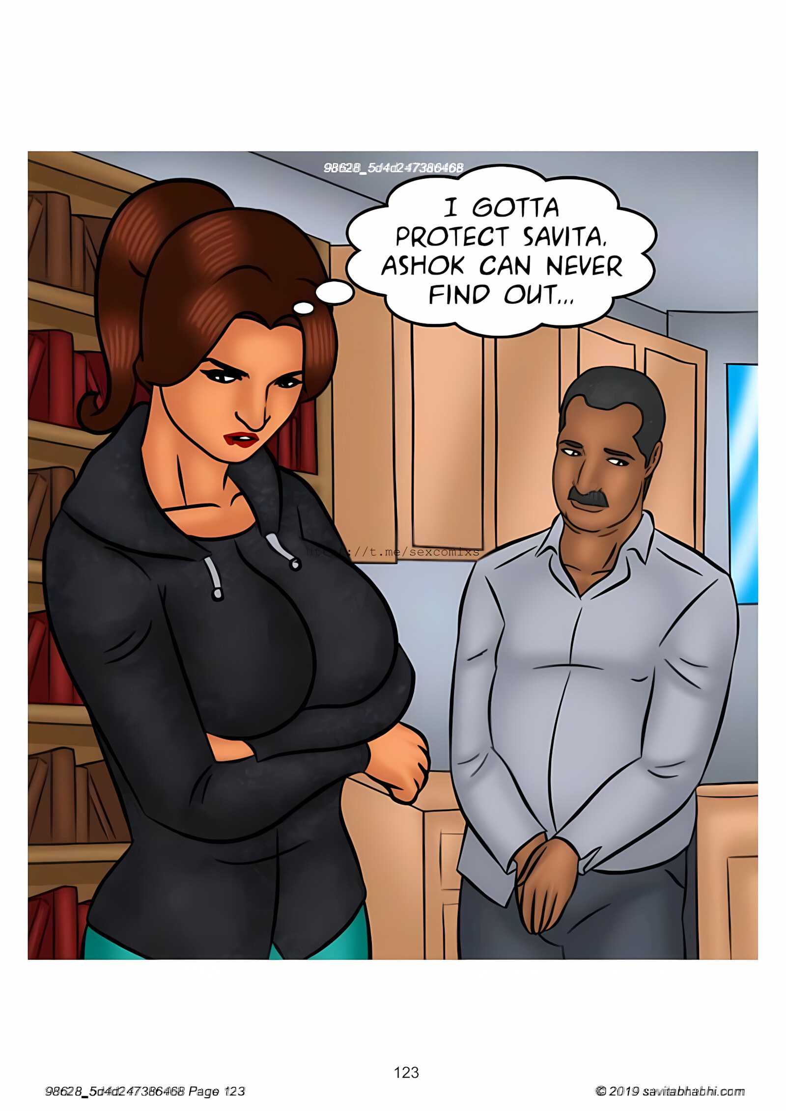 Savita Bhabhi 101-110 [Kirtu], Savita Bhabhi 102 - Slut Shaming, page 123 of 138