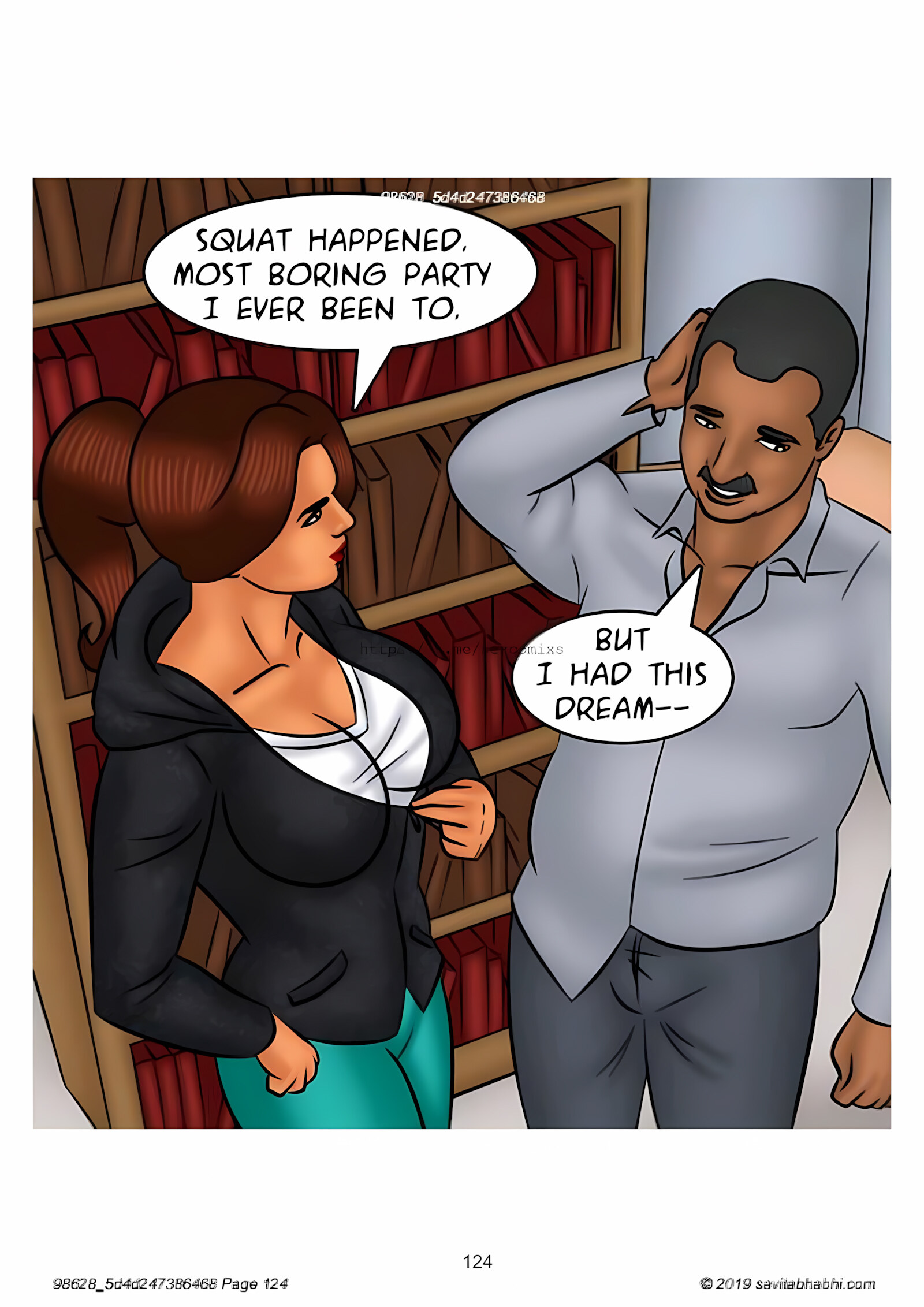 Savita Bhabhi 101-110 [Kirtu], Savita Bhabhi 102 - Slut Shaming, page 124 of 138