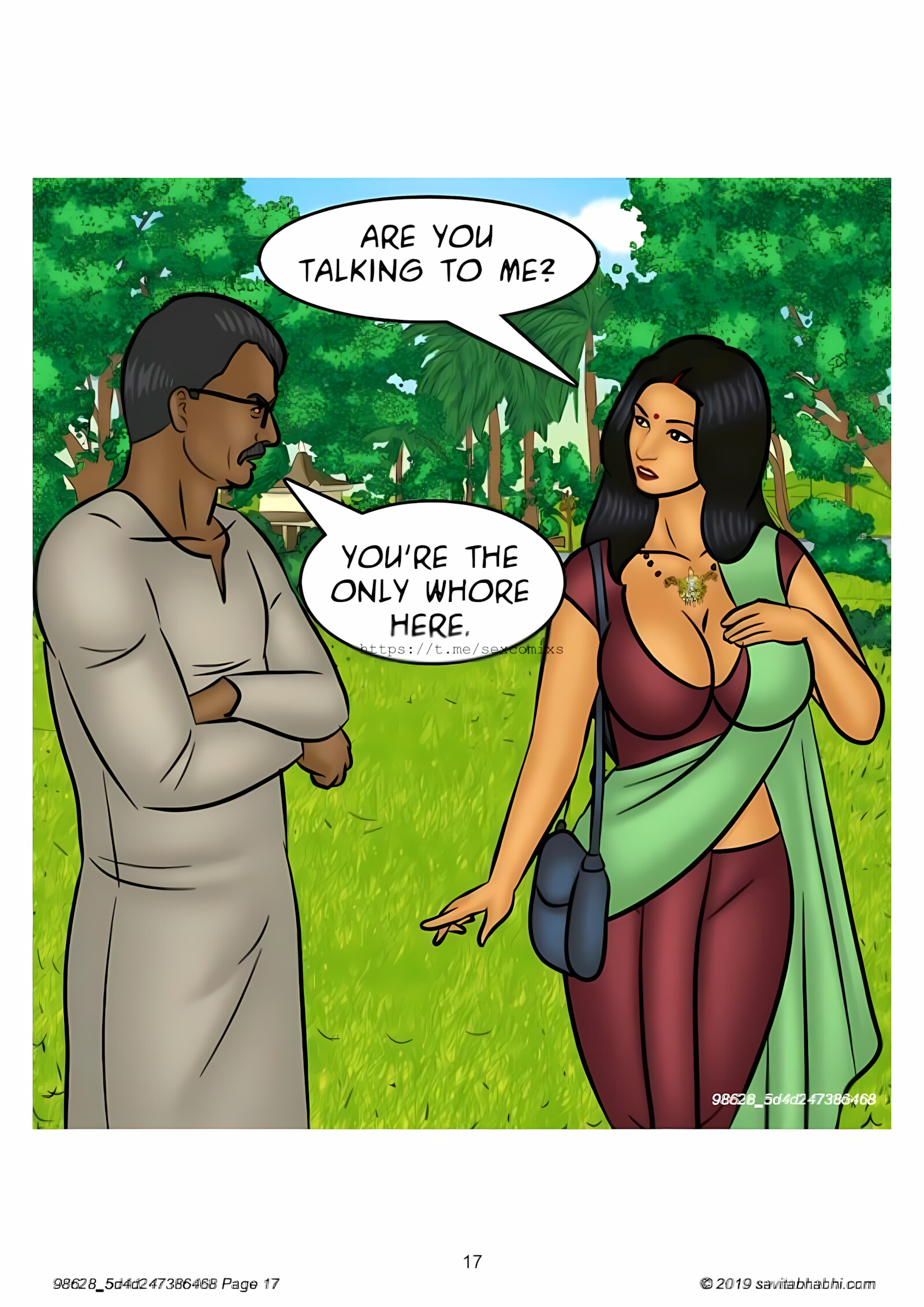 Savita Bhabhi 101-110 [Kirtu], Savita Bhabhi 102 - Slut Shaming, page 17 of 138