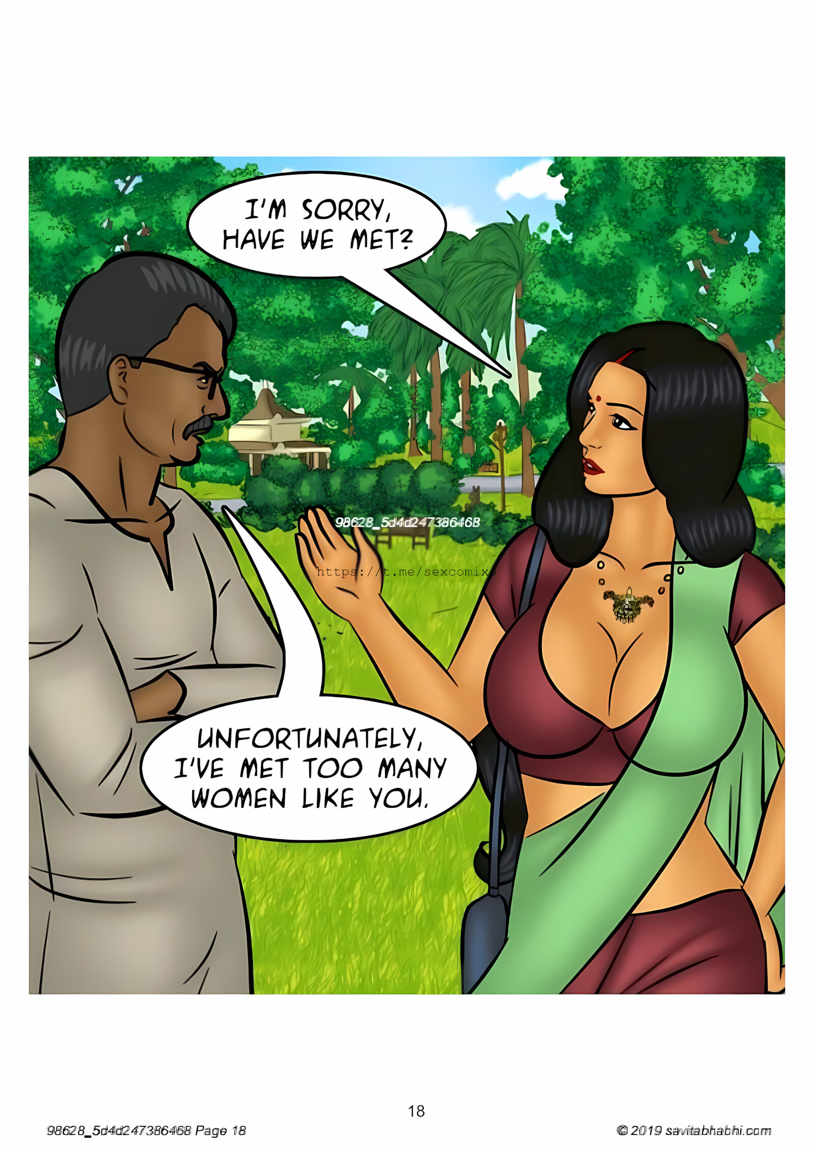 Savita Bhabhi 101-110 [Kirtu], Savita Bhabhi 102 - Slut Shaming, page 18 of 138