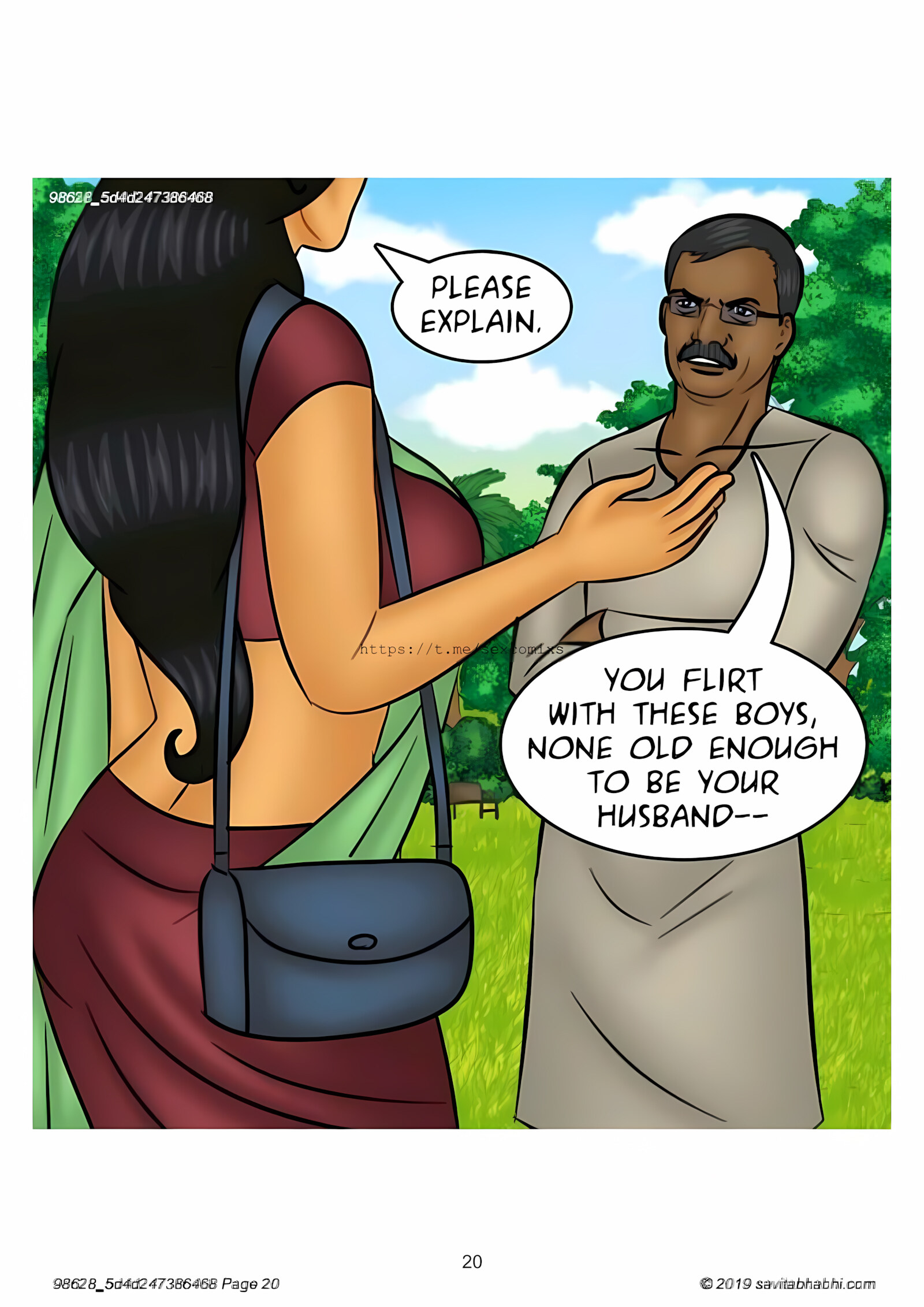 Savita Bhabhi 101-110 [Kirtu], Savita Bhabhi 102 - Slut Shaming, page 20 of 138