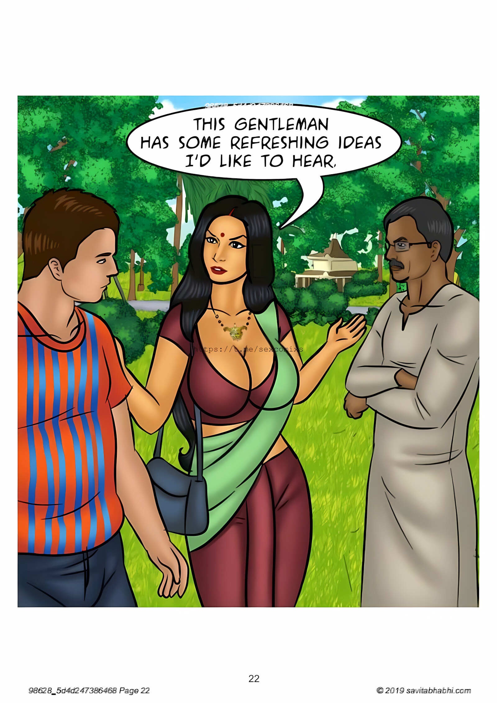 Savita Bhabhi 101-110 [Kirtu], Savita Bhabhi 102 - Slut Shaming, page 22 of 138
