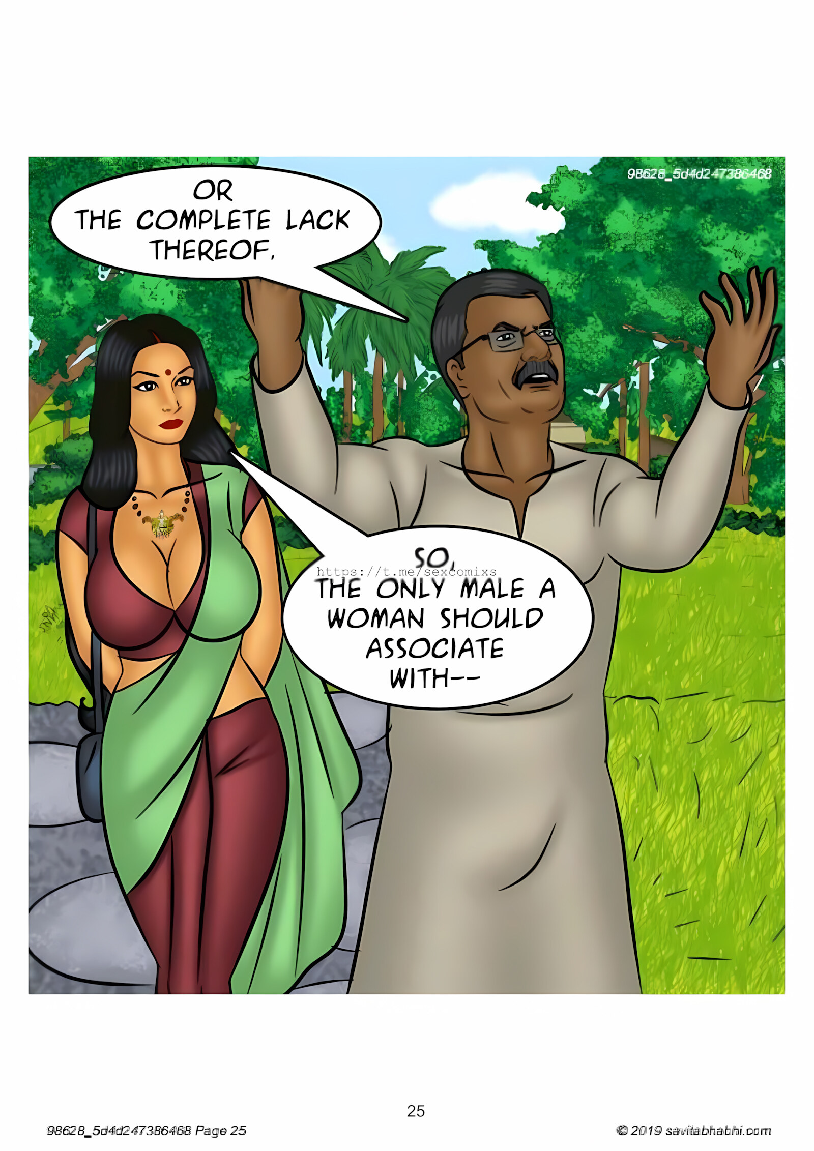 Savita Bhabhi 101-110 [Kirtu], Savita Bhabhi 102 - Slut Shaming, page 25 of 138