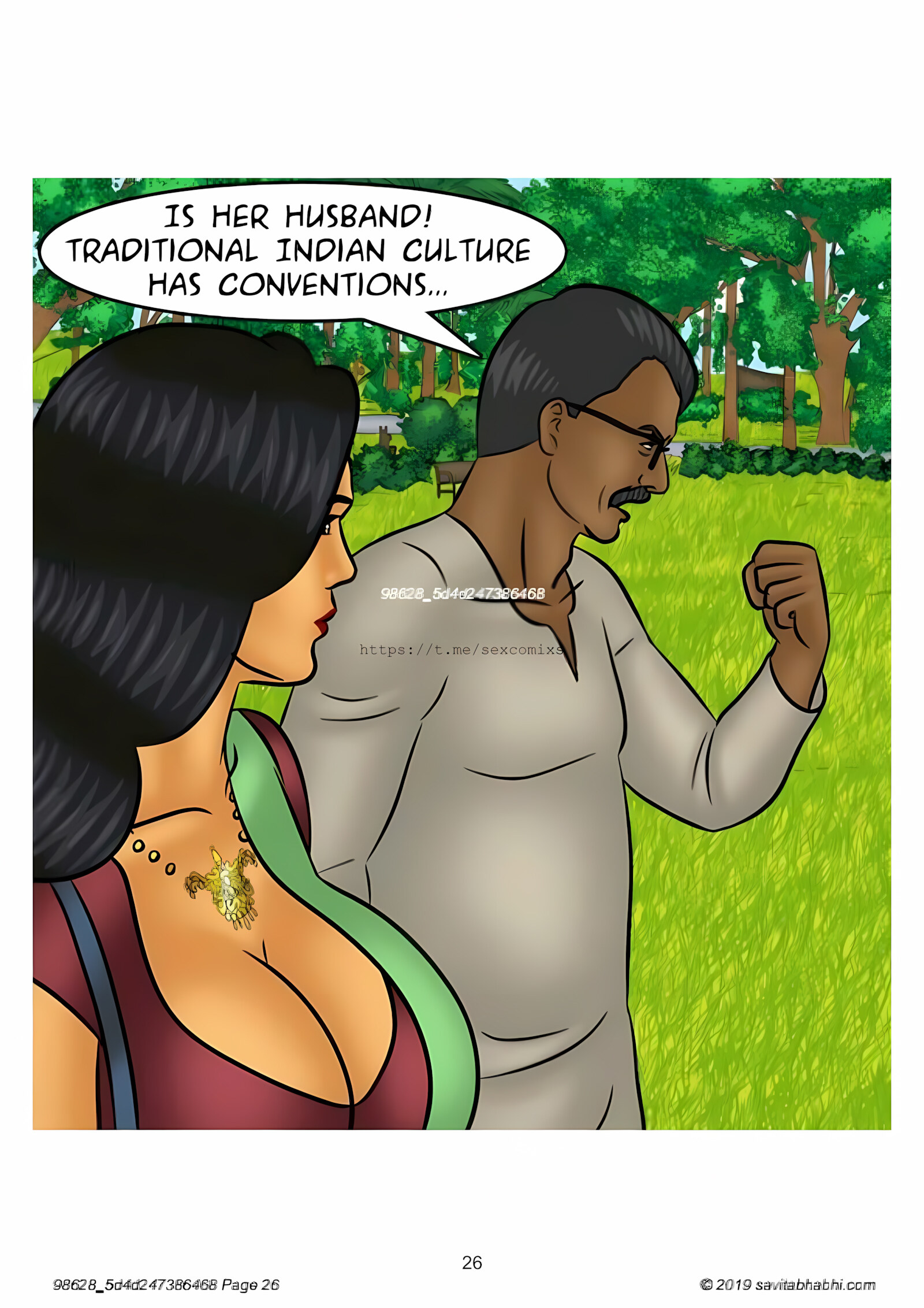 Savita Bhabhi 101-110 [Kirtu], Savita Bhabhi 102 - Slut Shaming, page 26 of 138