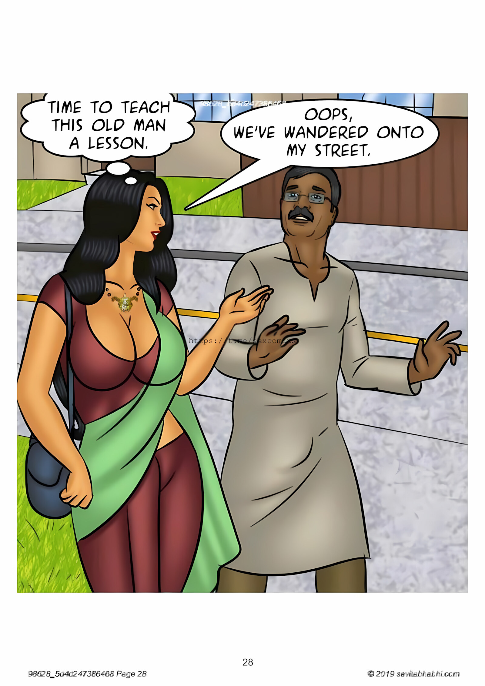 Savita Bhabhi 101-110 [Kirtu], Savita Bhabhi 102 - Slut Shaming, page 28 of 138