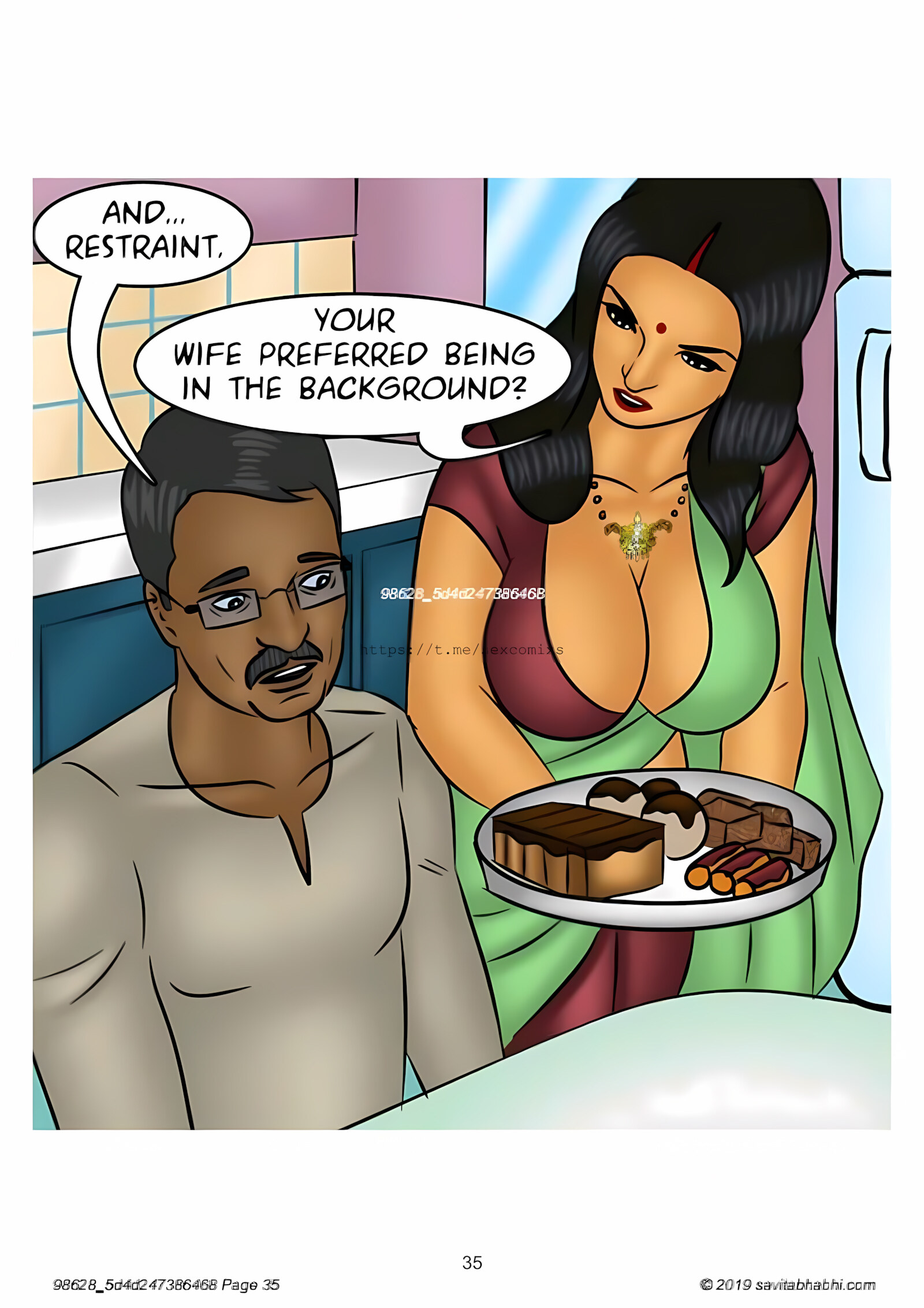 Savita Bhabhi 101-110 [Kirtu], Savita Bhabhi 102 - Slut Shaming, page 35 of 138