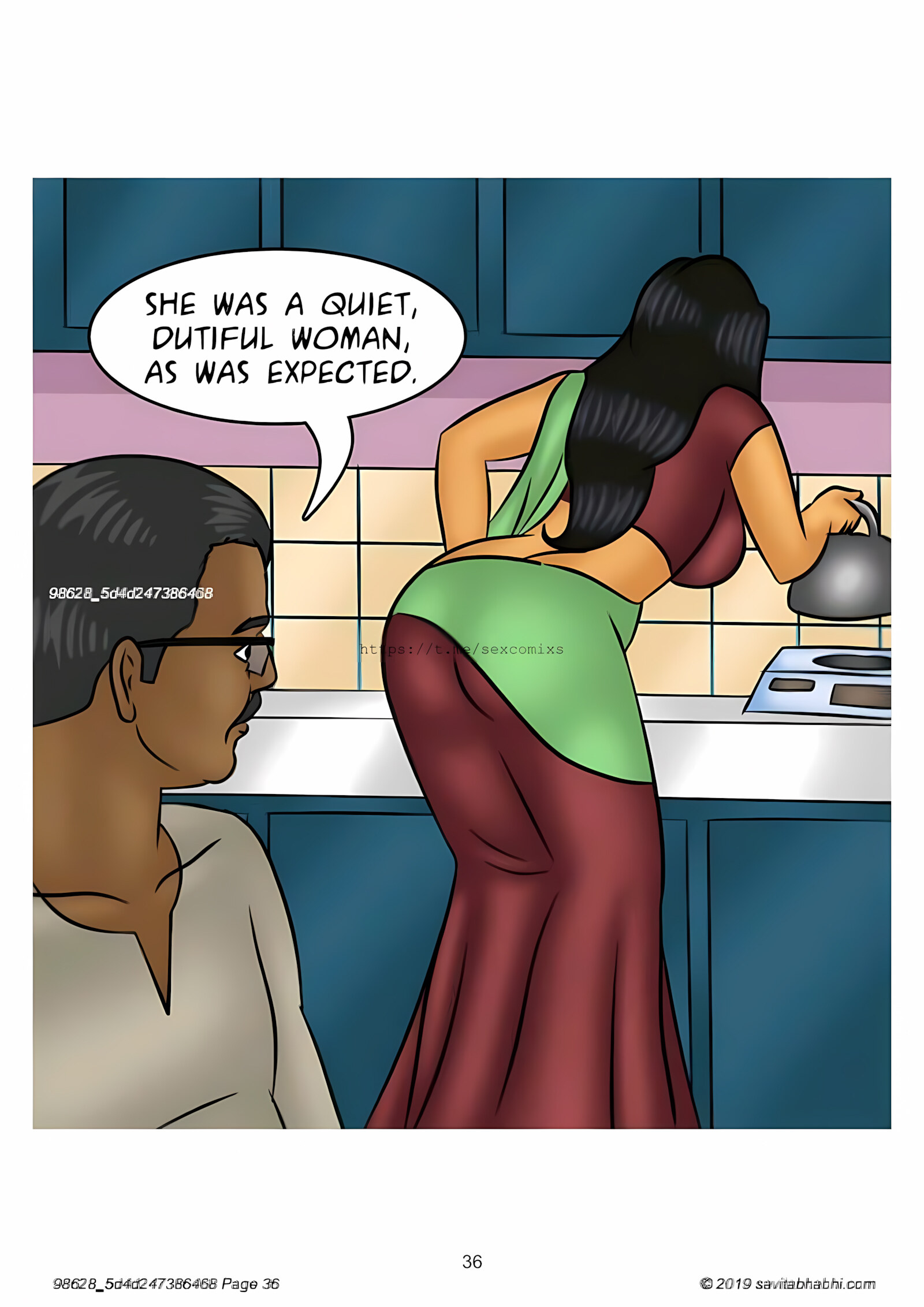 Savita Bhabhi 101-110 [Kirtu], Savita Bhabhi 102 - Slut Shaming, page 36 of 138