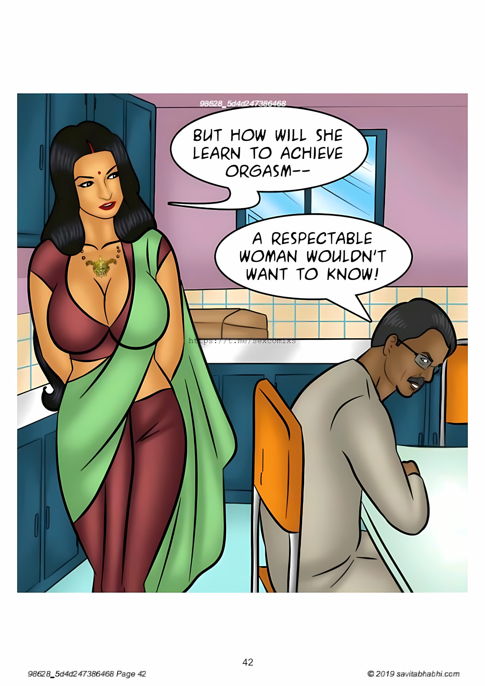 Savita Bhabhi 101-110 [Kirtu], Savita Bhabhi 102 - Slut Shaming, page 42 of 138
