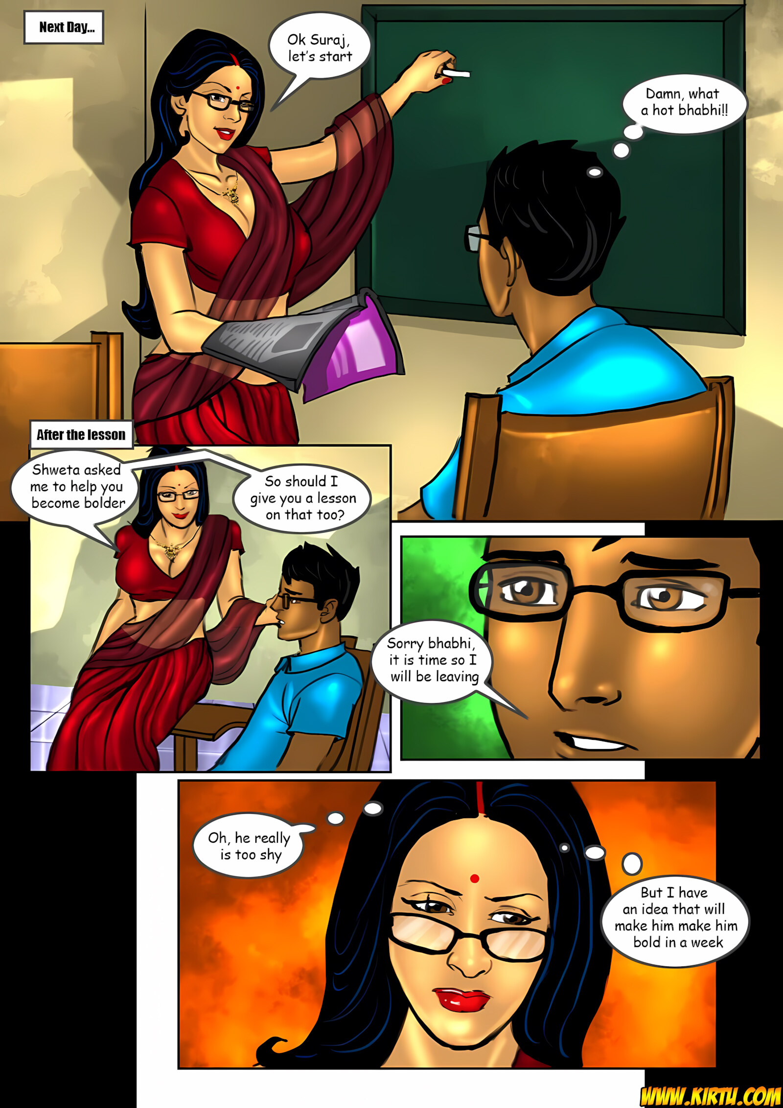 Savita Bhabhi 11-20 [Kirtu], Savita Bhabhi 18 - Tuition Teacher Savita, page 4 of 31