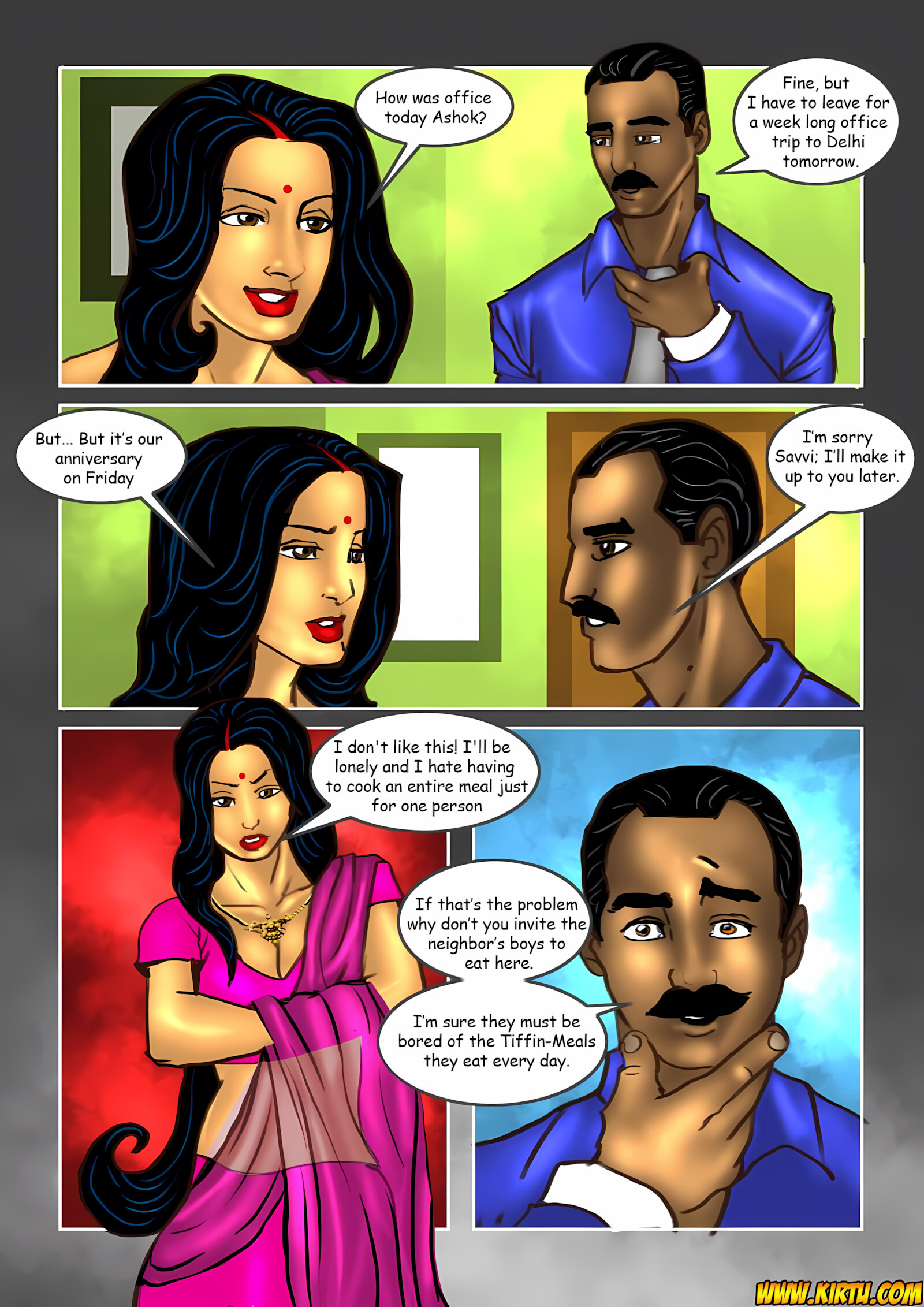 Savita Bhabhi 11-20 [Kirtu], Savita Bhabhi 17 - Double Trouble 2, page 2 of 39