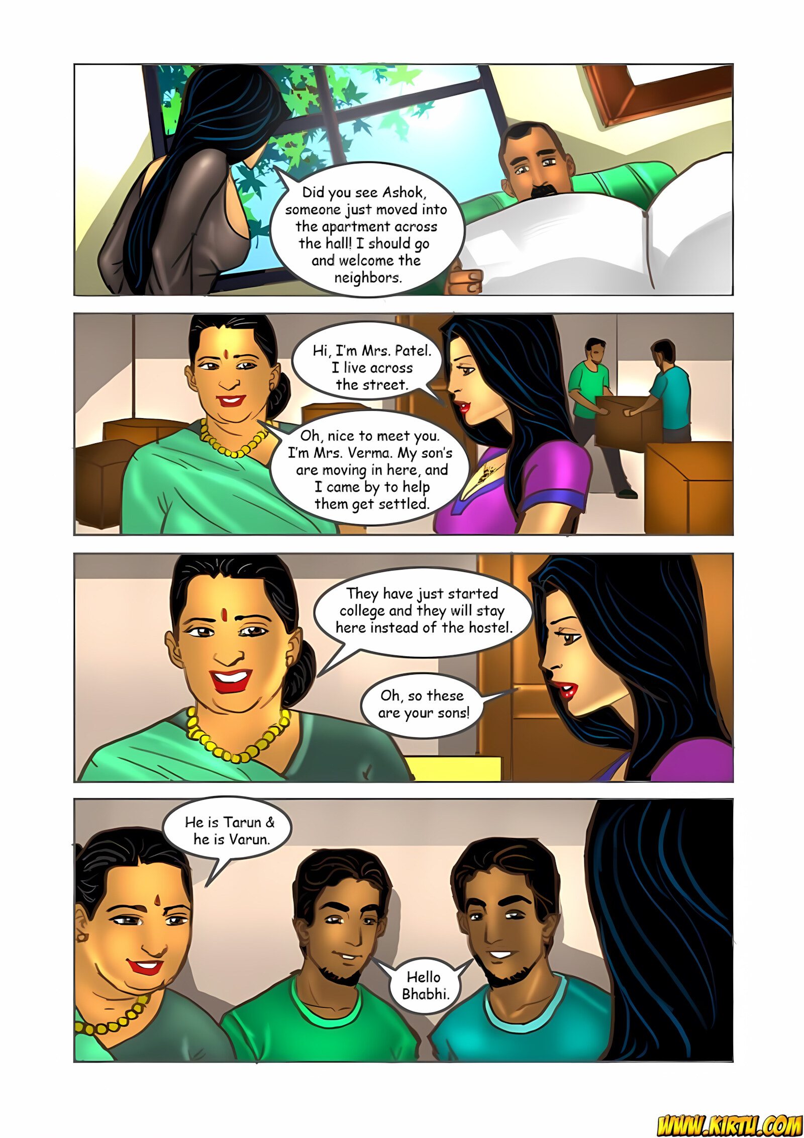 Savita Bhabhi 11-20 [Kirtu], Savita Bhabhi 16 - Double Trouble 1, page 2 of 41