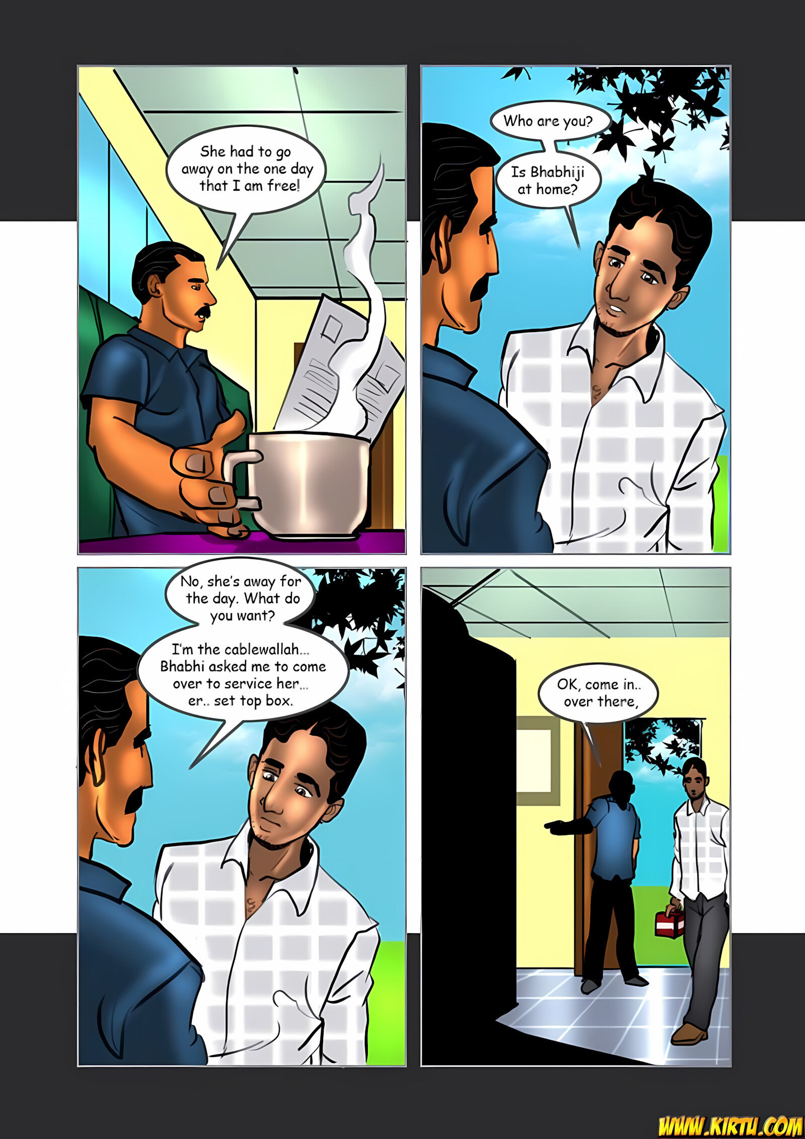 Savita Bhabhi 11-20 [Kirtu], Savita Bhabhi 15 - Ashok at Home, page 5 of 31