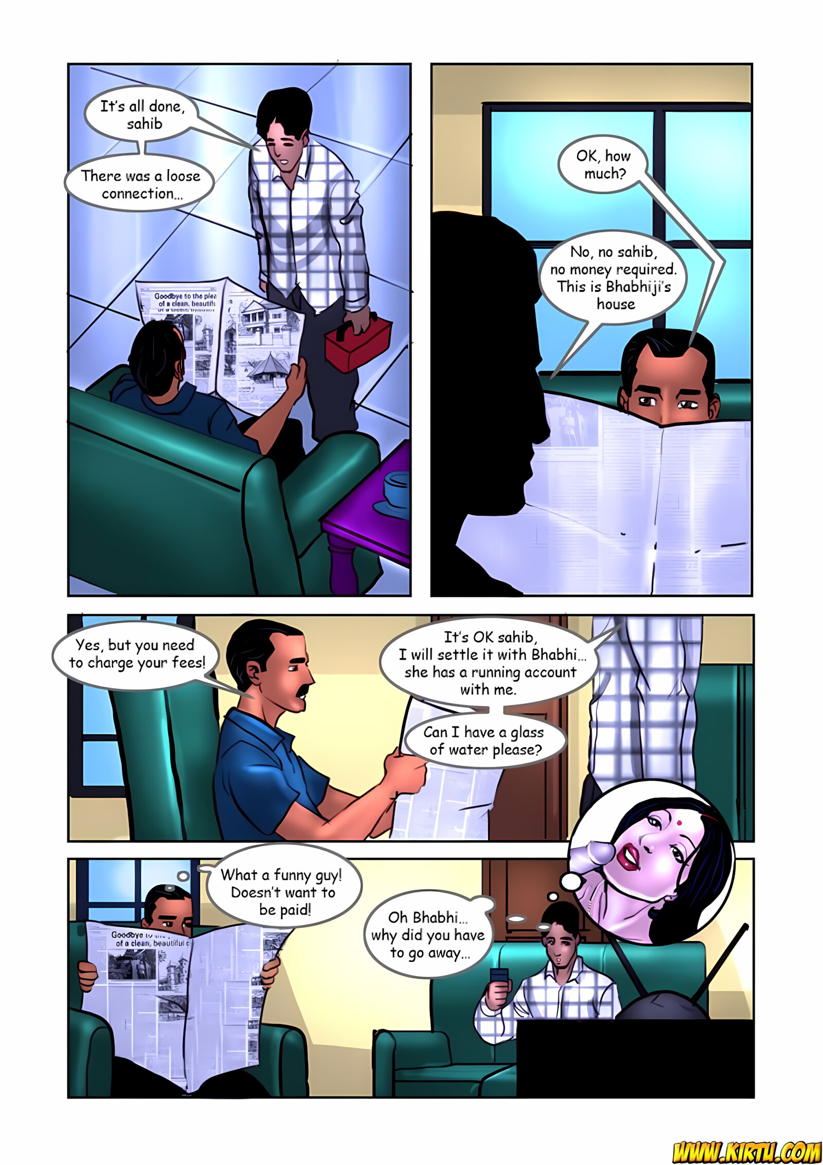 Savita Bhabhi 11-20 [Kirtu], Savita Bhabhi 15 - Ashok at Home, page 6 of 31
