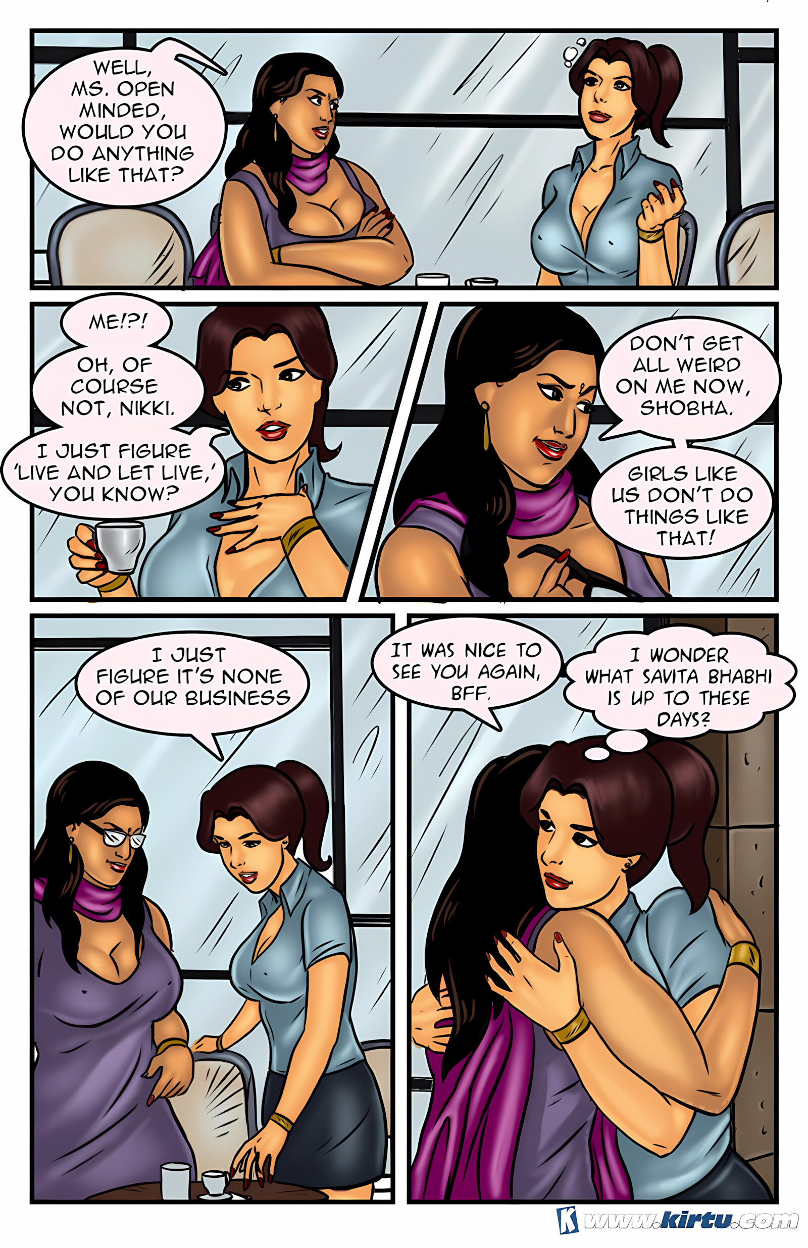 Savita Bhabhi 51-60 [Kirtu], Savita Bhabhi 55 - Shobha's Surprise, page 5 of 31
