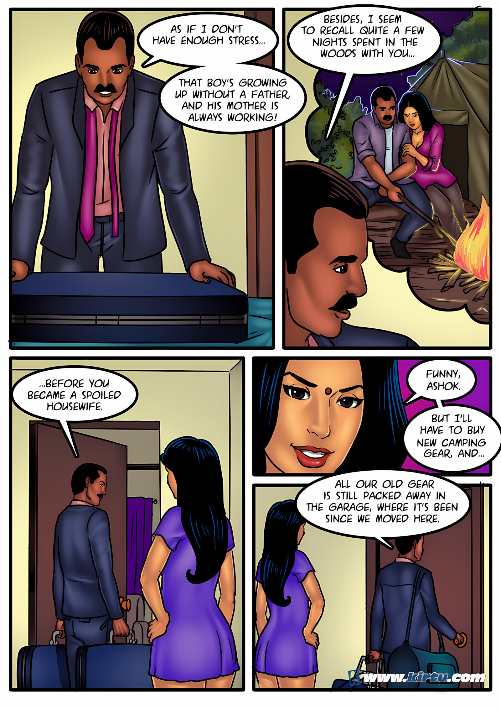 Savita Bhabhi 51-60 [Kirtu], Savita Bhabhi 51 - Camping in the Cold, page 3 of 31