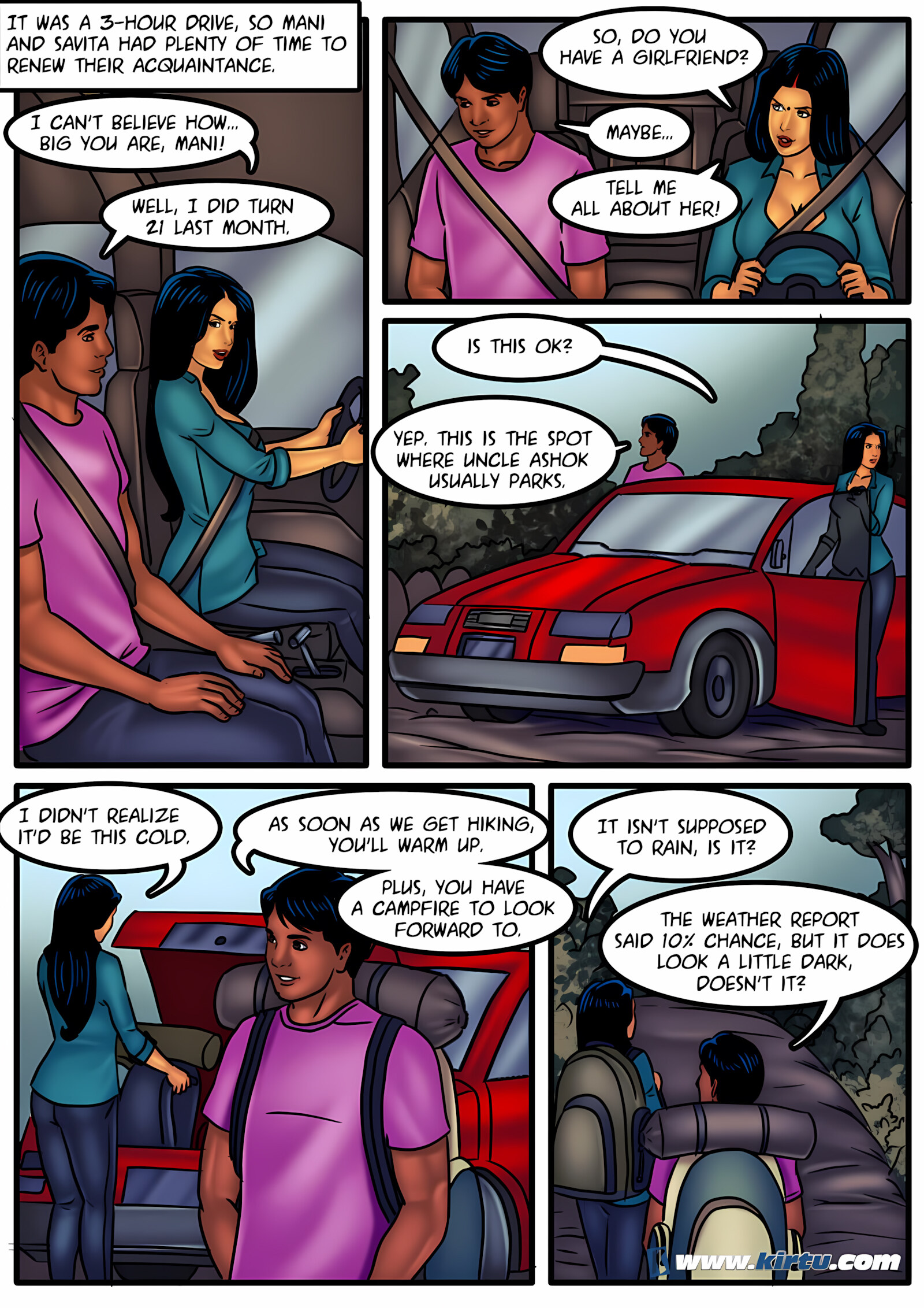 Savita Bhabhi 51-60 [Kirtu], Savita Bhabhi 51 - Camping in the Cold, page 8 of 31