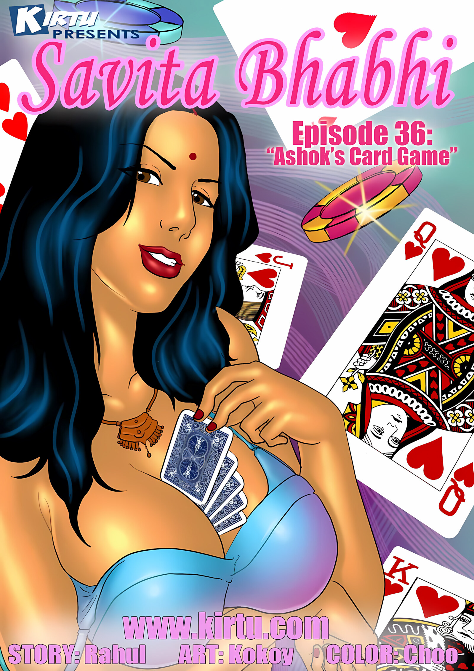 Savita Bhabhi 31-40 [Kirtu], Savita Bhabhi 36 - Ashok's Card Game, page 1 of 31