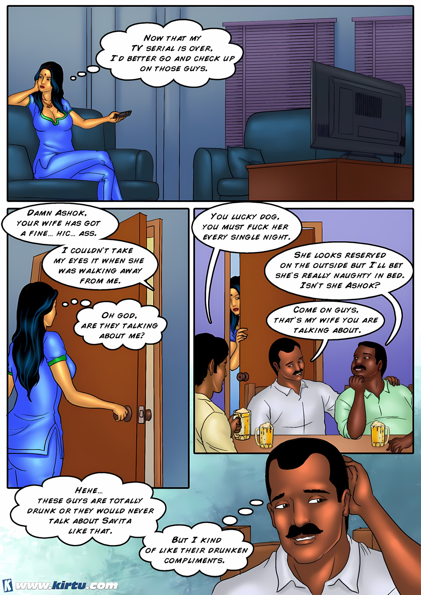 Savita Bhabhi 31-40 [Kirtu], Savita Bhabhi 36 - Ashok's Card Game, page 8 of 31