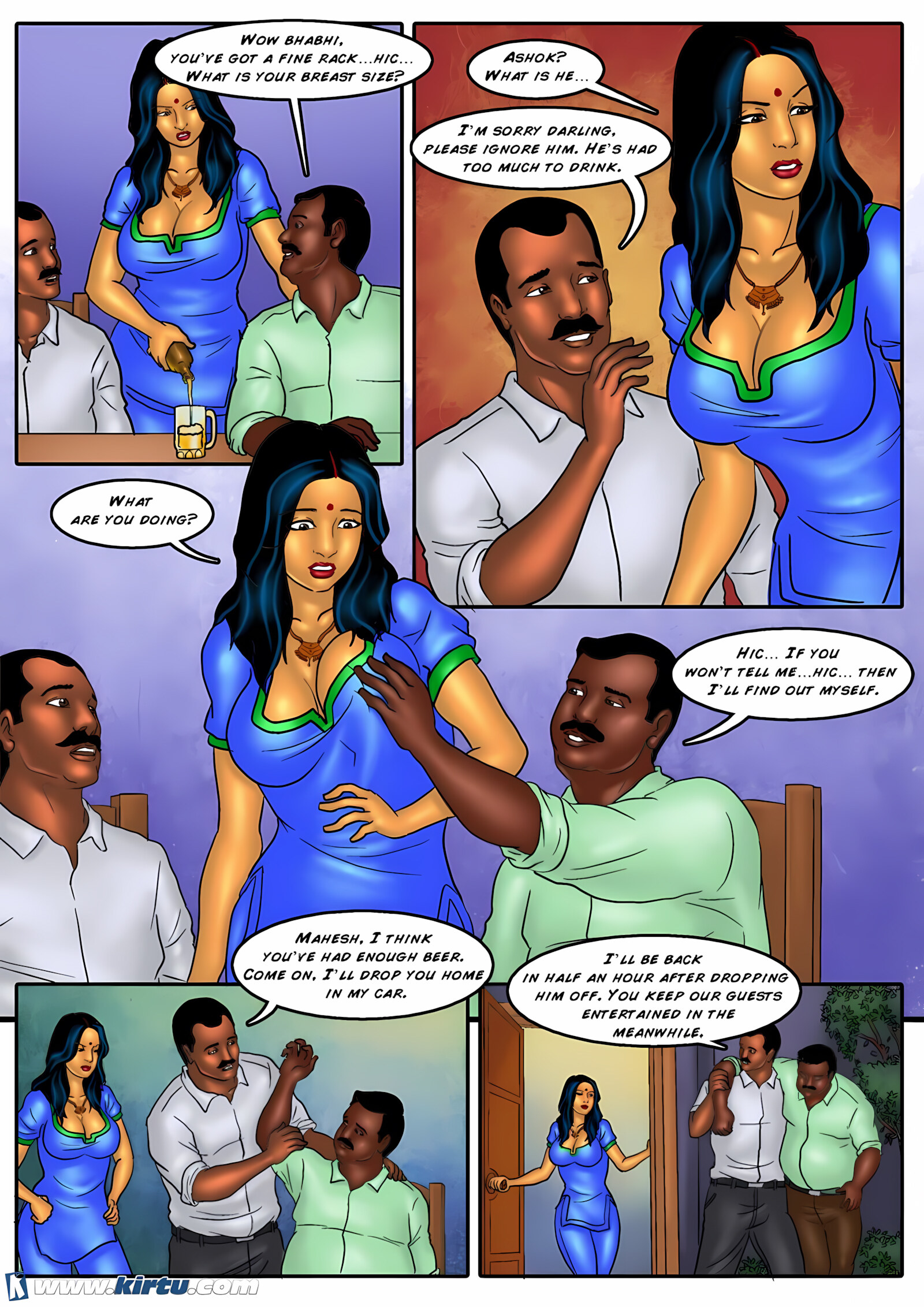Savita Bhabhi 31-40 [Kirtu], Savita Bhabhi 36 - Ashok's Card Game, page 9 of 31