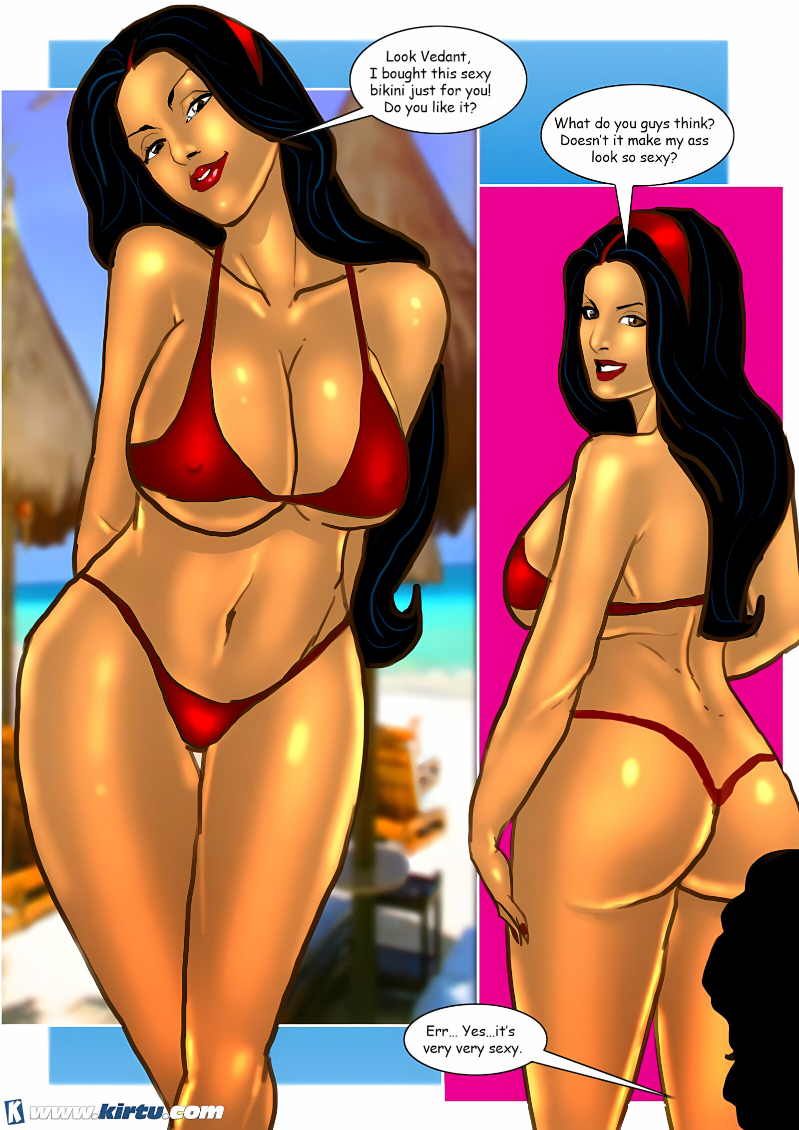 Savita Bhabhi 31-40 [Kirtu], Savita Bhabhi 33 - Sexy Summer Beach, page 6 of 38
