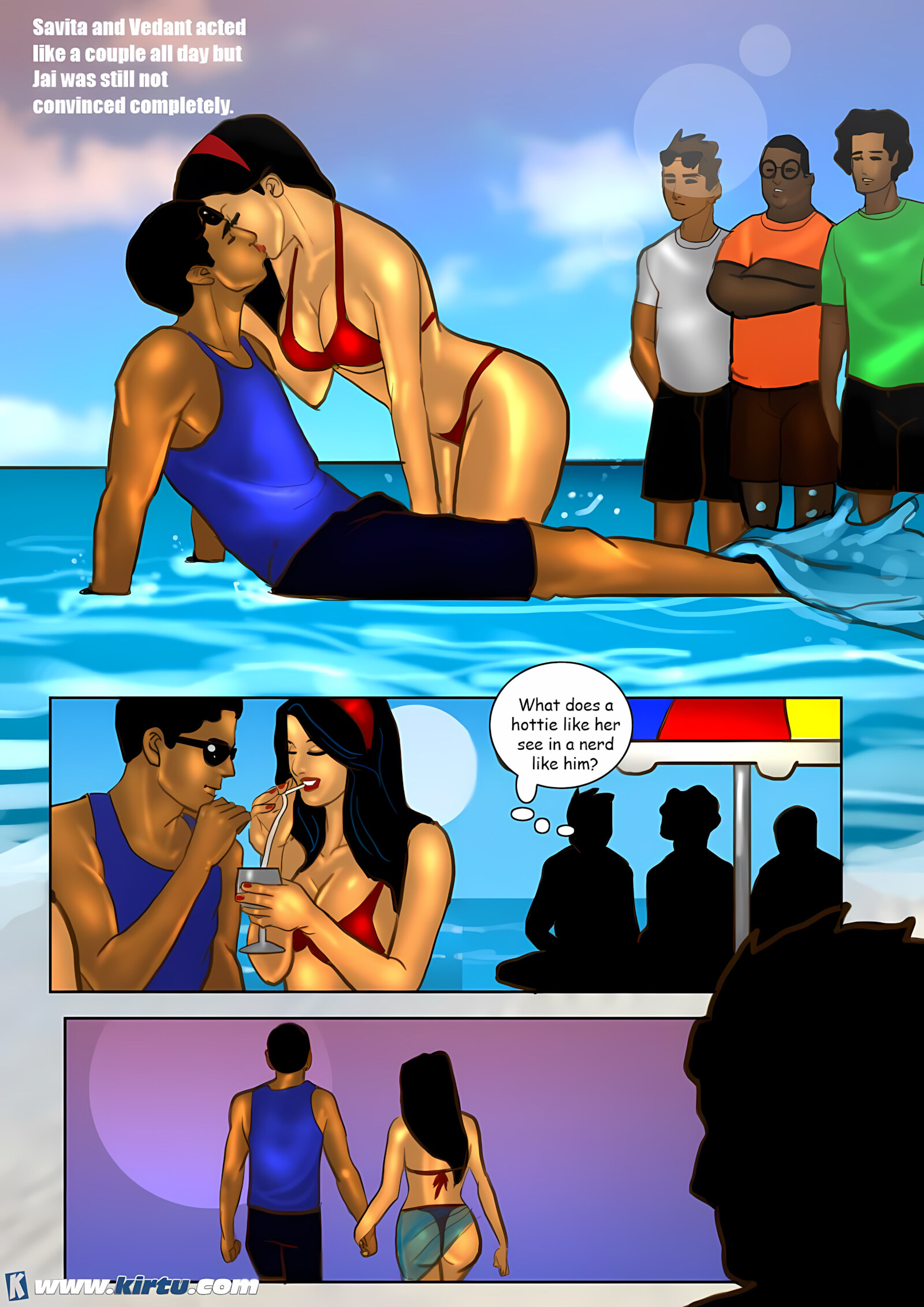 Savita Bhabhi 31-40 [Kirtu], Savita Bhabhi 33 - Sexy Summer Beach, page 10 of 38