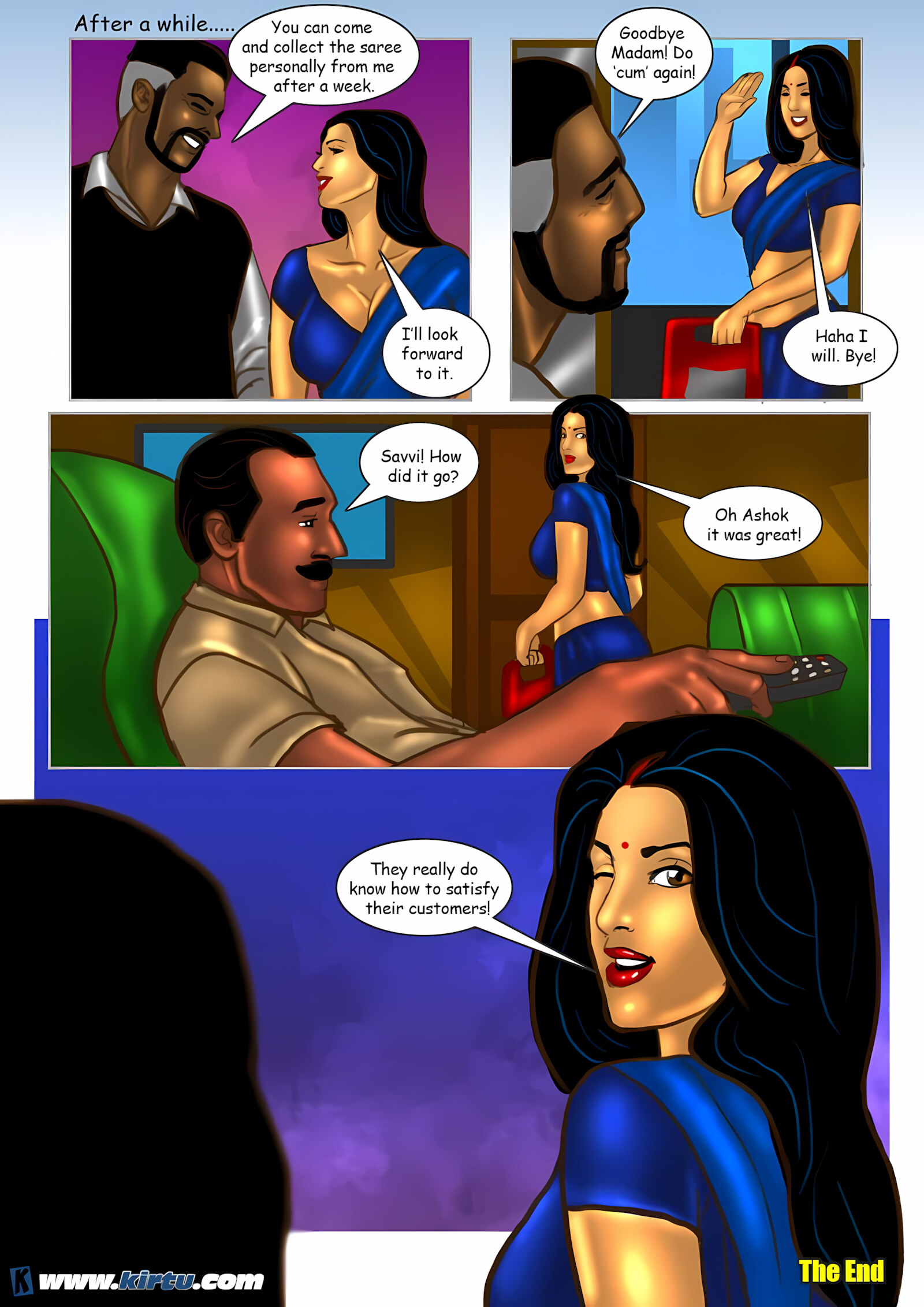 Savita Bhabhi 31-40 [Kirtu], Savita Bhabhi 32 - Savita Bhabhi's Special Tailor, page 36 of 36