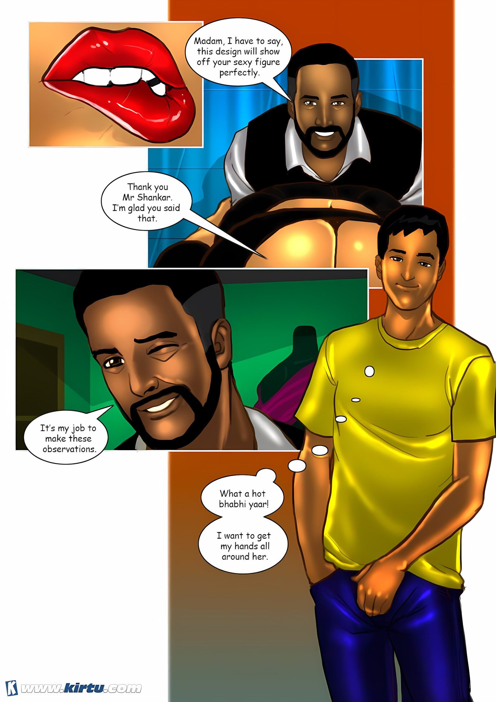 Savita Bhabhi 31-40 [Kirtu], Savita Bhabhi 32 - Savita Bhabhi's Special Tailor, page 10 of 36