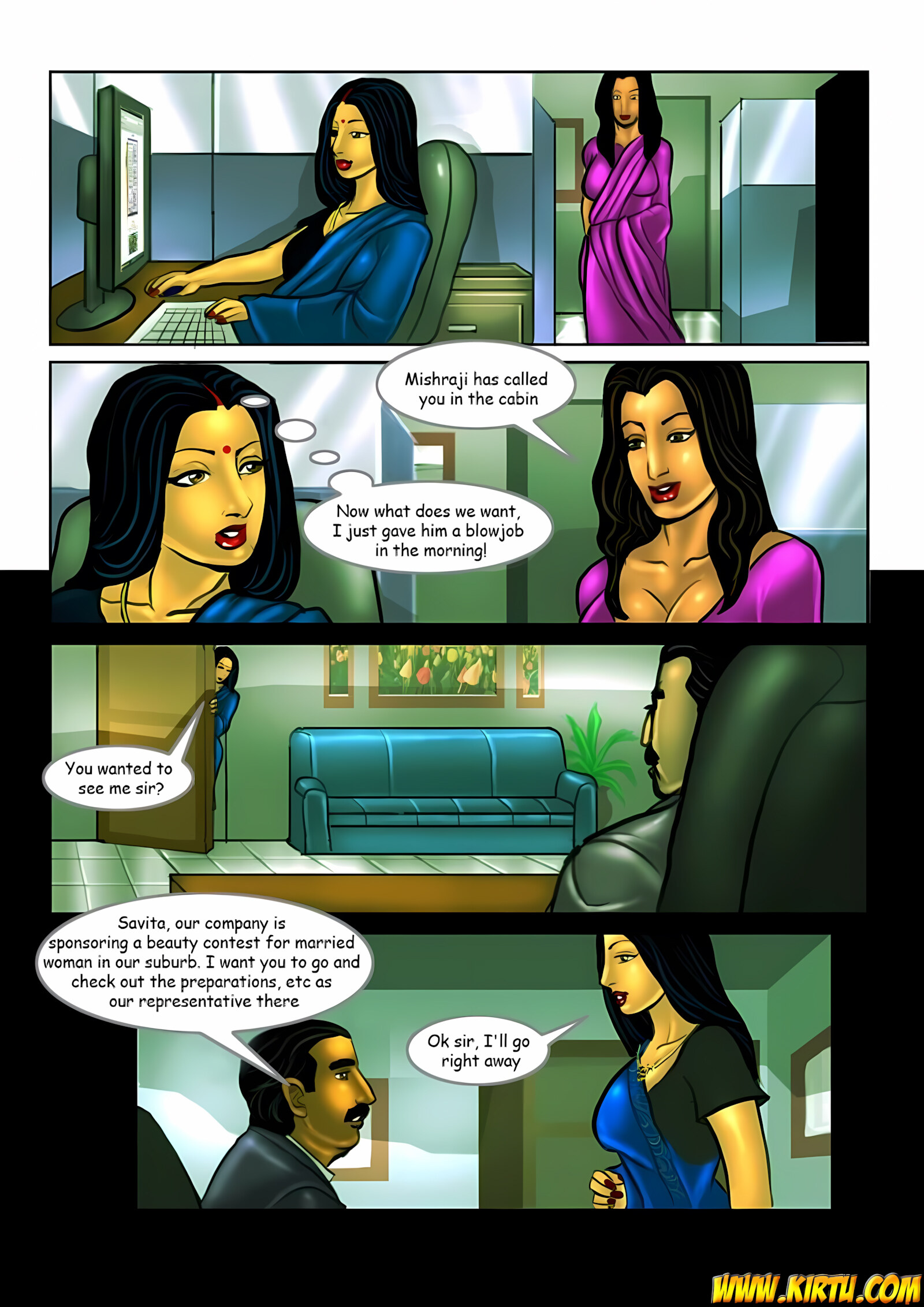 Savita Bhabhi [Kirtu], Savita Bhabhi 10 - Miss India 1, page 2 of 33