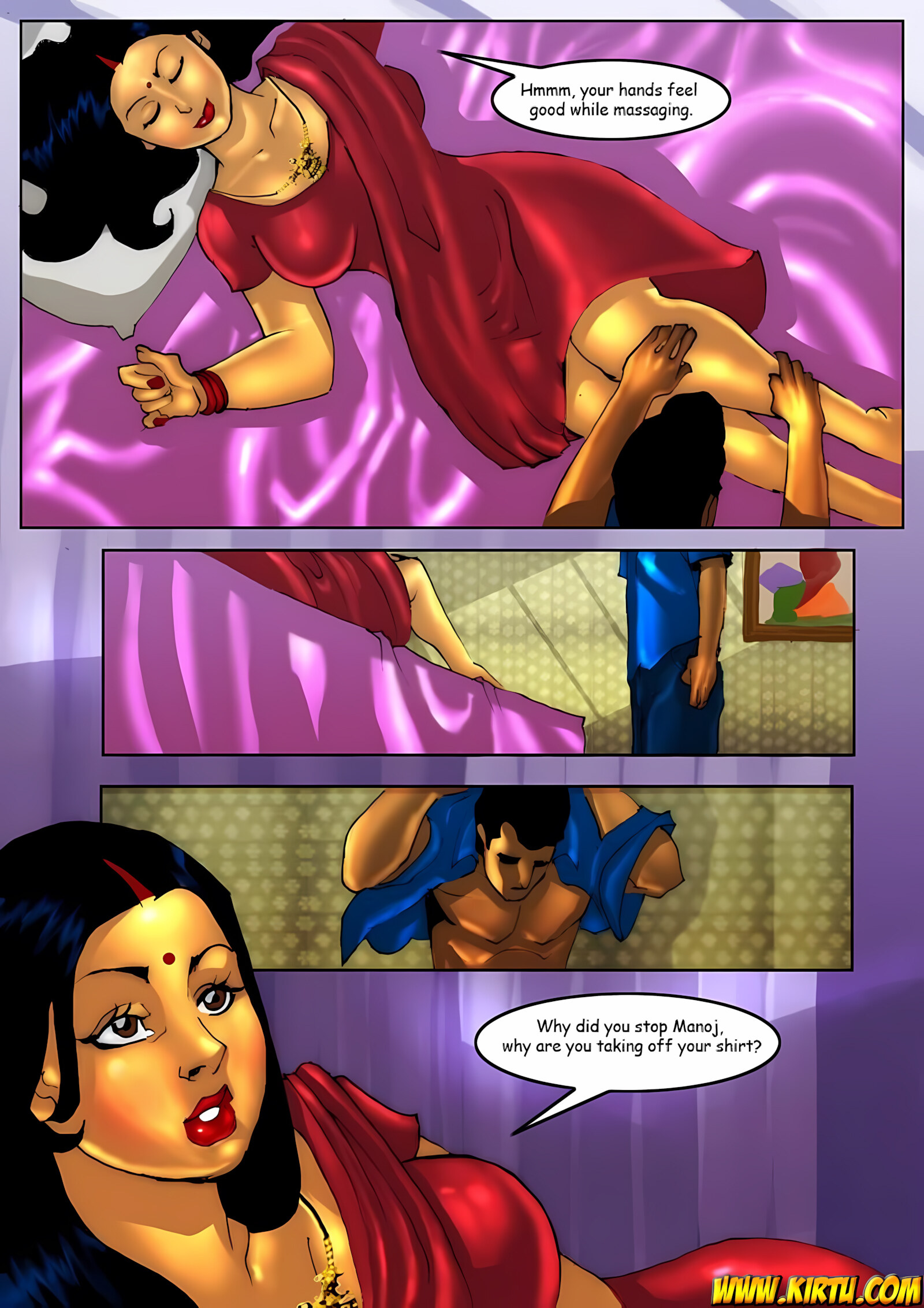 Savita Bhabhi [Kirtu], Savita Bhabhi 5 - Manoj ki Maalish, page 14 of 41