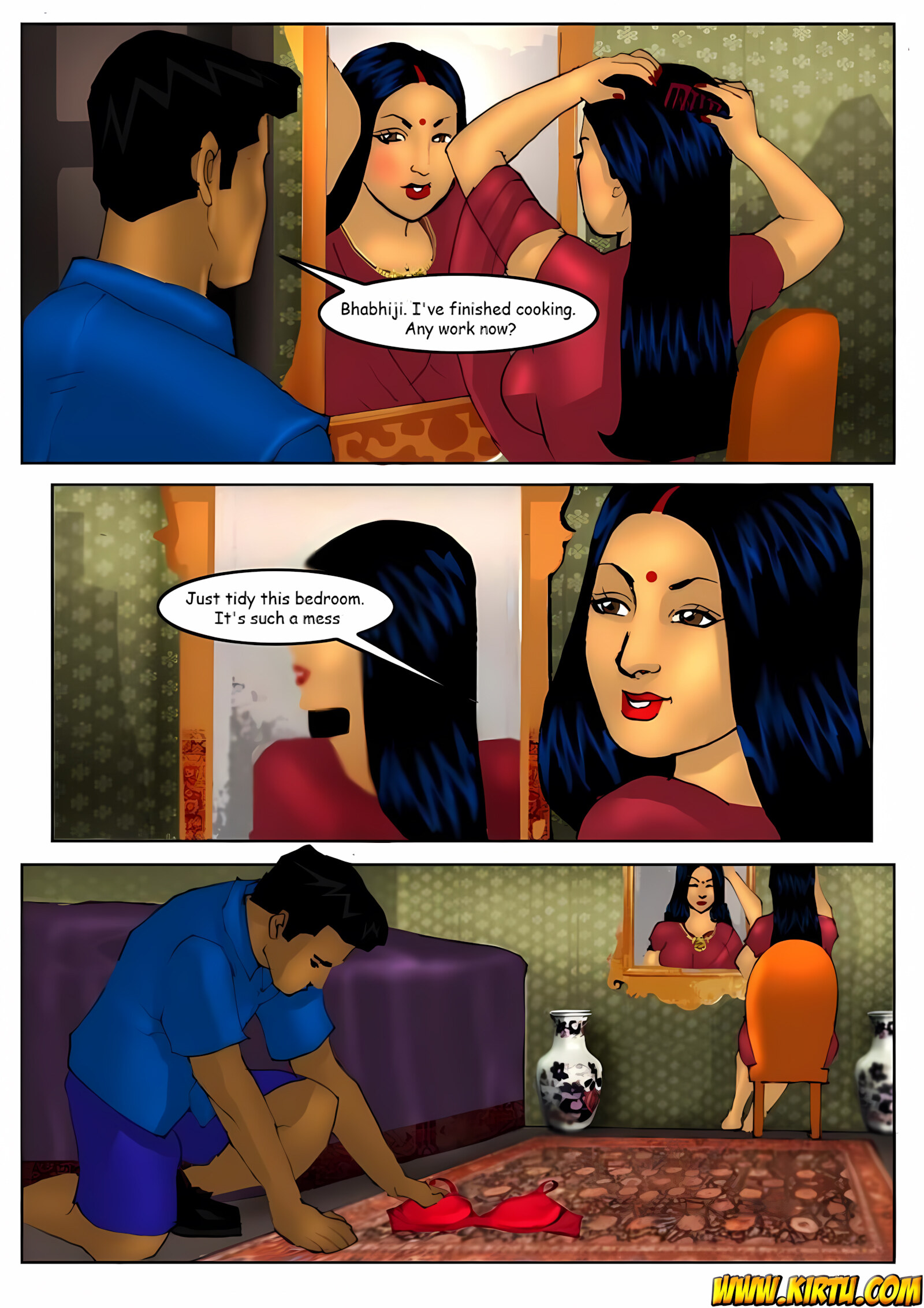 Savita Bhabhi [Kirtu], Savita Bhabhi 5 - Manoj ki Maalish, page 5 of 41