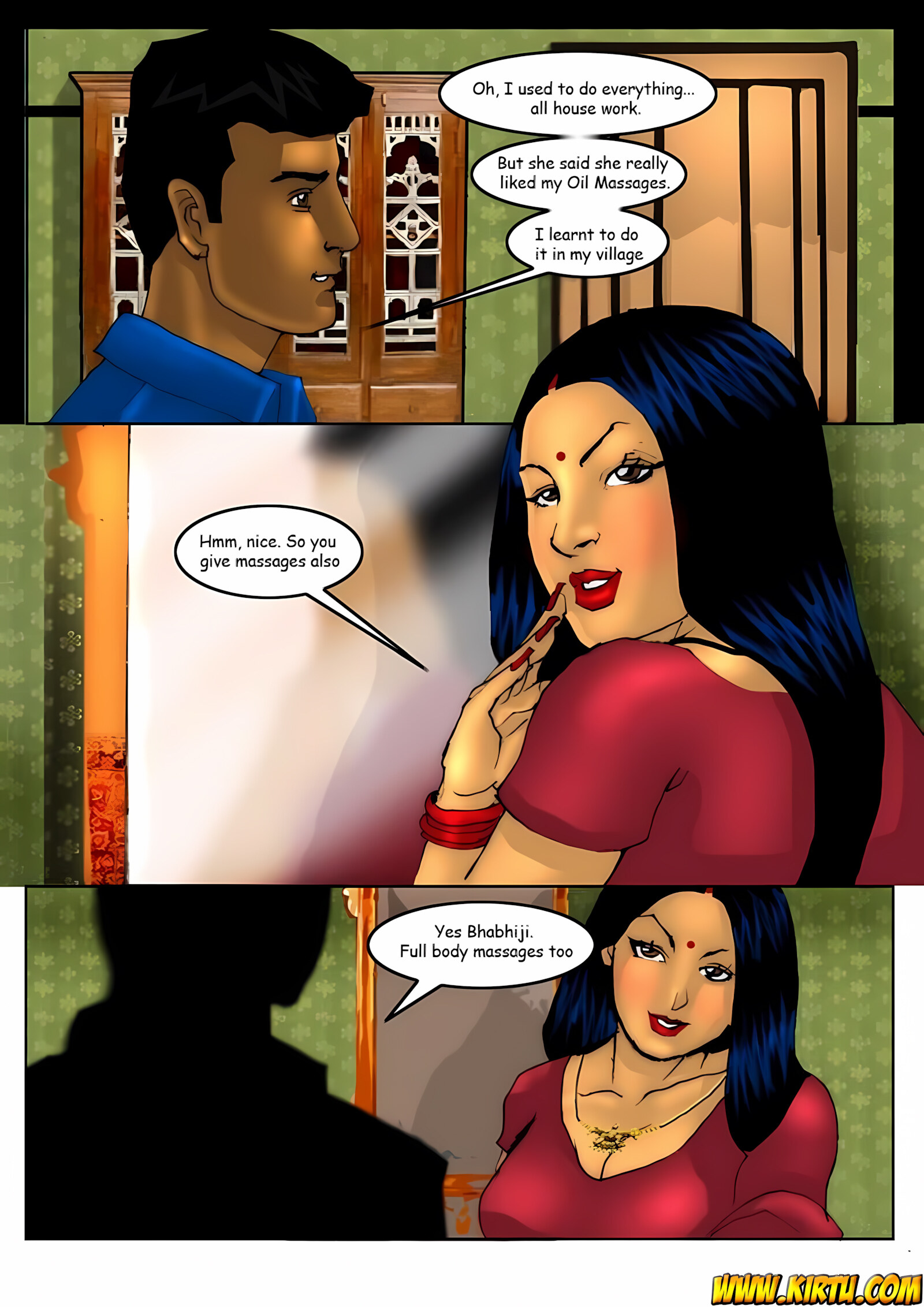 Savita Bhabhi [Kirtu], Savita Bhabhi 5 - Manoj ki Maalish, page 9 of 41