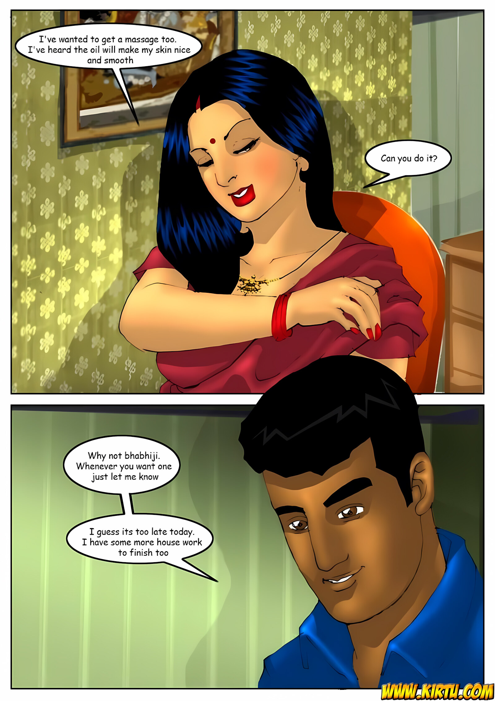 Savita Bhabhi [Kirtu], Savita Bhabhi 5 - Manoj ki Maalish, page 10 of 41