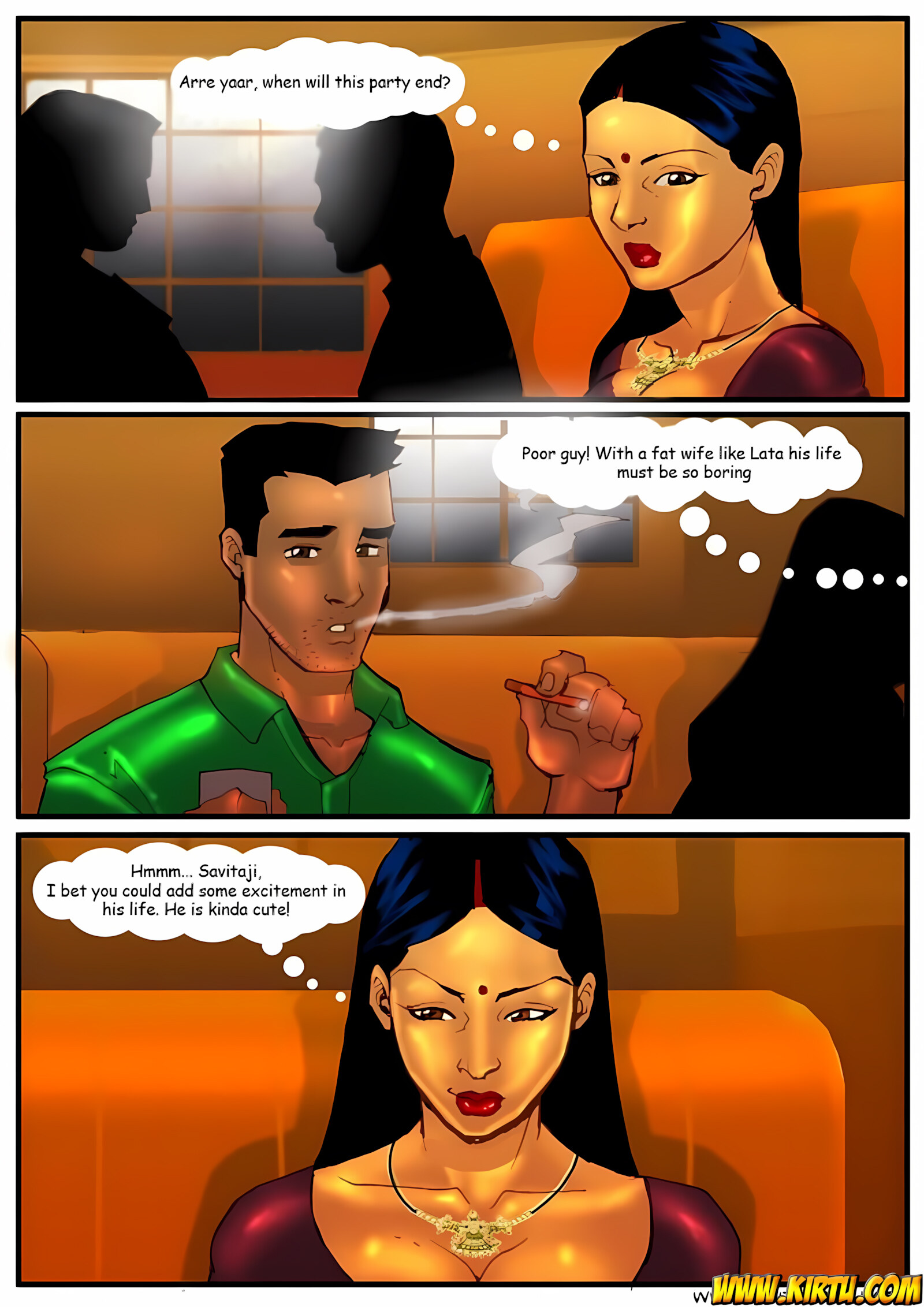 Savita Bhabhi [Kirtu], Savita Bhabhi 3 - The Party, page 4 of 30