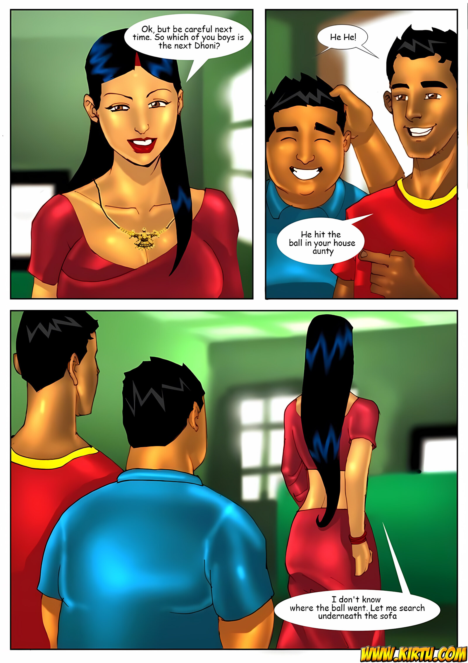 Savita Bhabhi [Kirtu], Savita Bhabhi 2 - Cricket, page 4 of 41