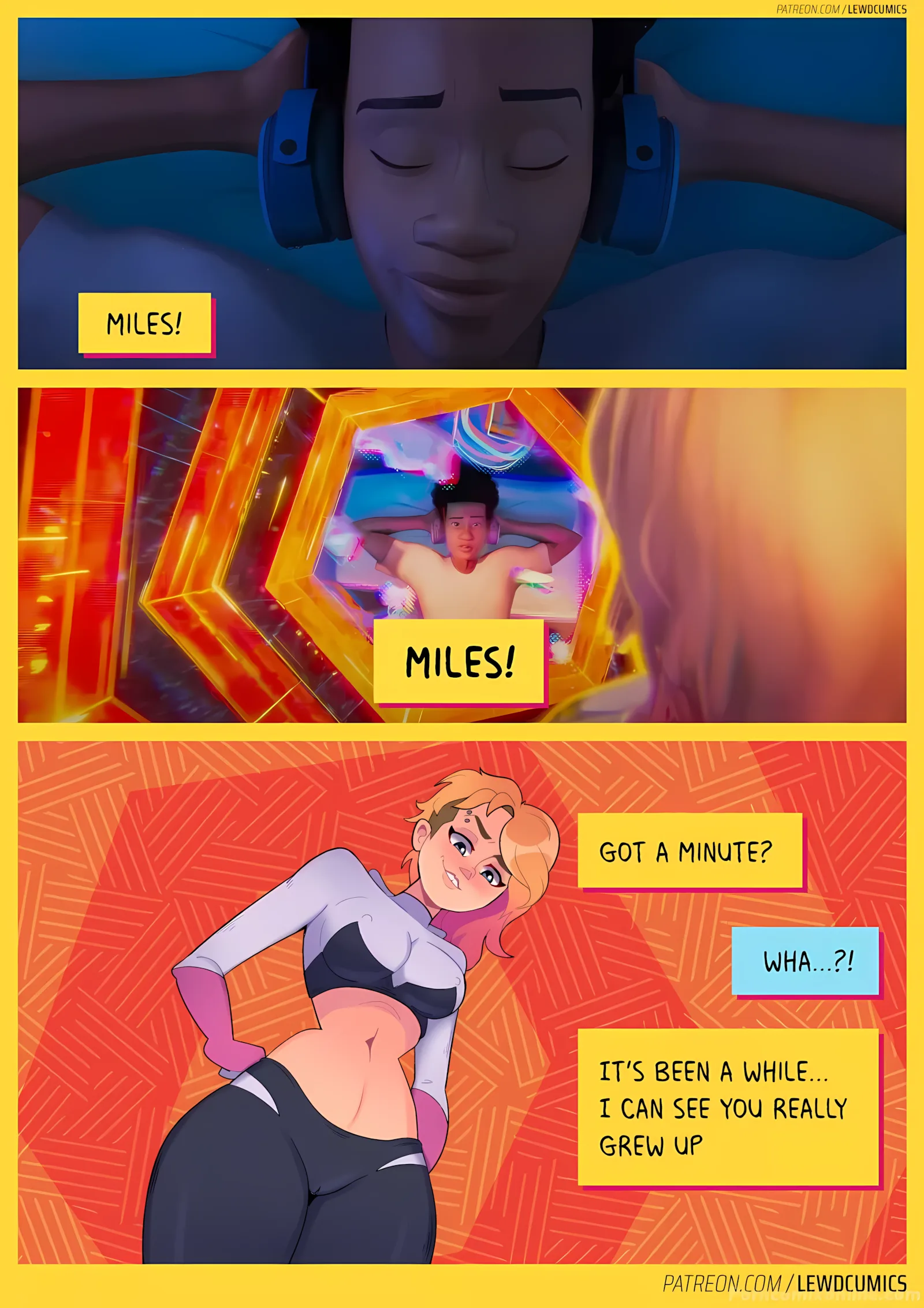 Spiderman – Miles x Gwen, ( Spiderman) Across The Spider Verse - Miles x Gwen, page 2 of 7